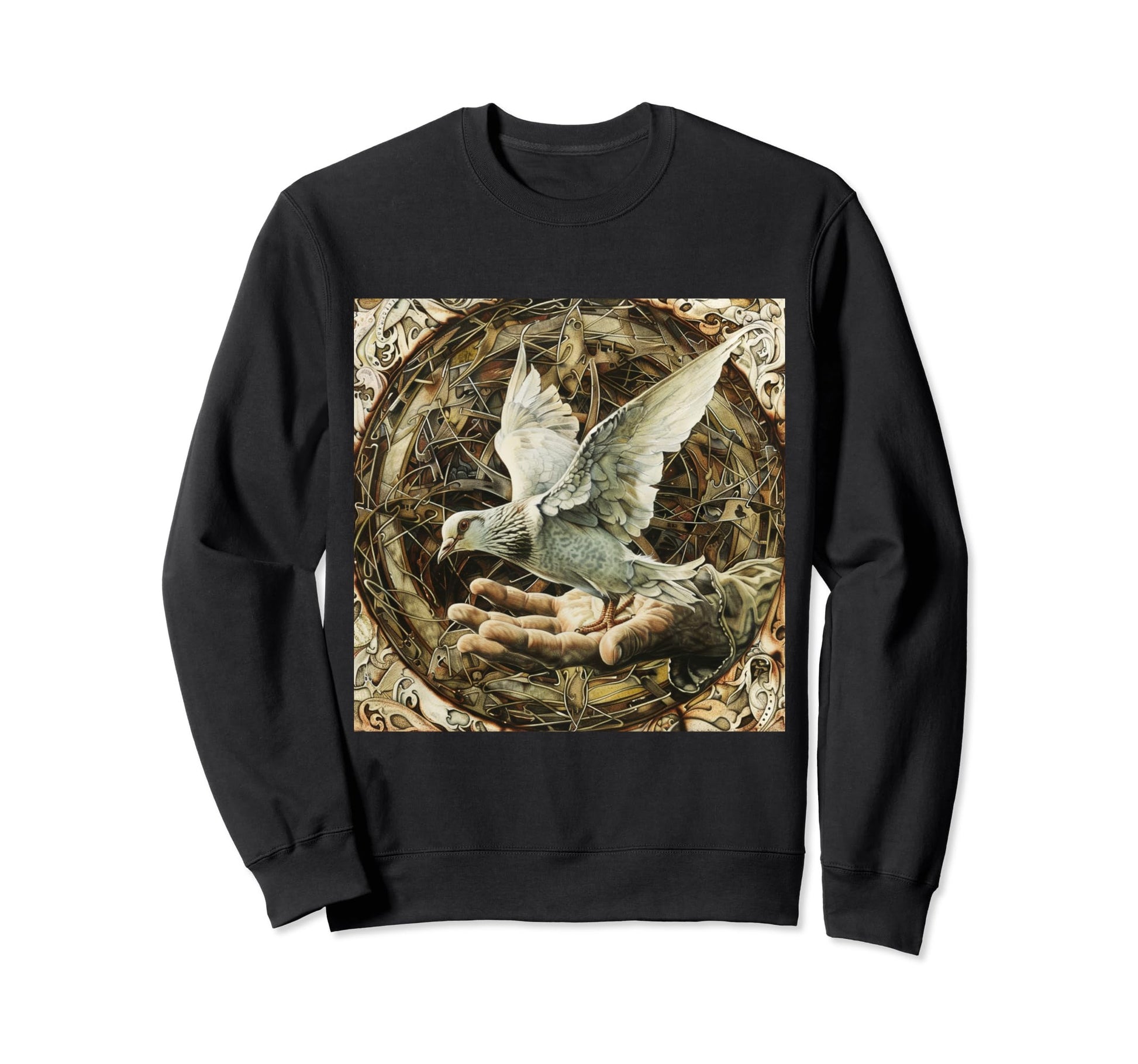 Peace Dove Peace Symbol Love Sweatshirt - Casual Everyday Wear Men Women - T-Shirt, Sweatshirt, Hoodie