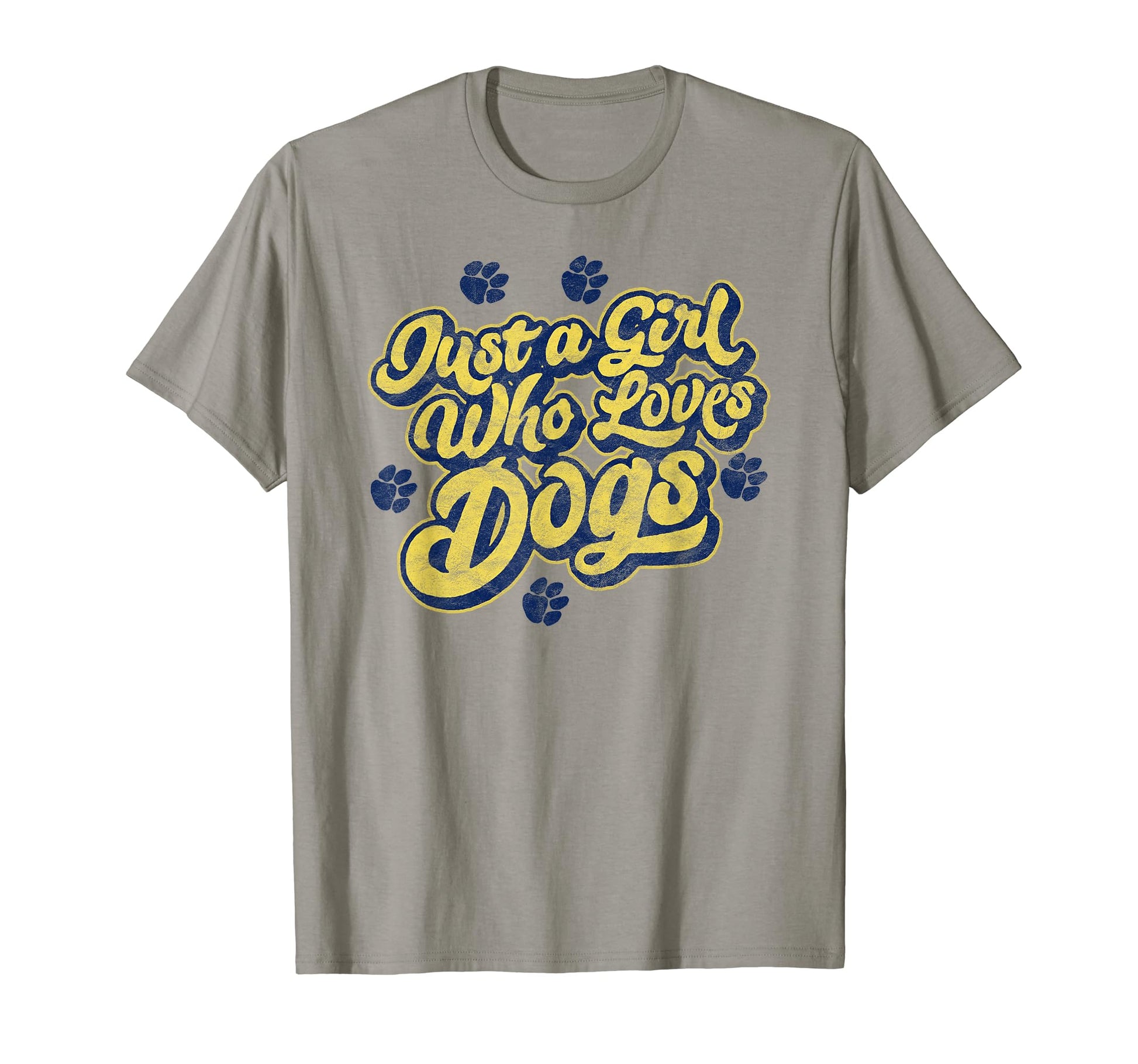 Just Who Loves Dogs Typography Pet T-Shirt - Graphic Print for Adults - T-Shirt, Sweatshirt, Hoodie