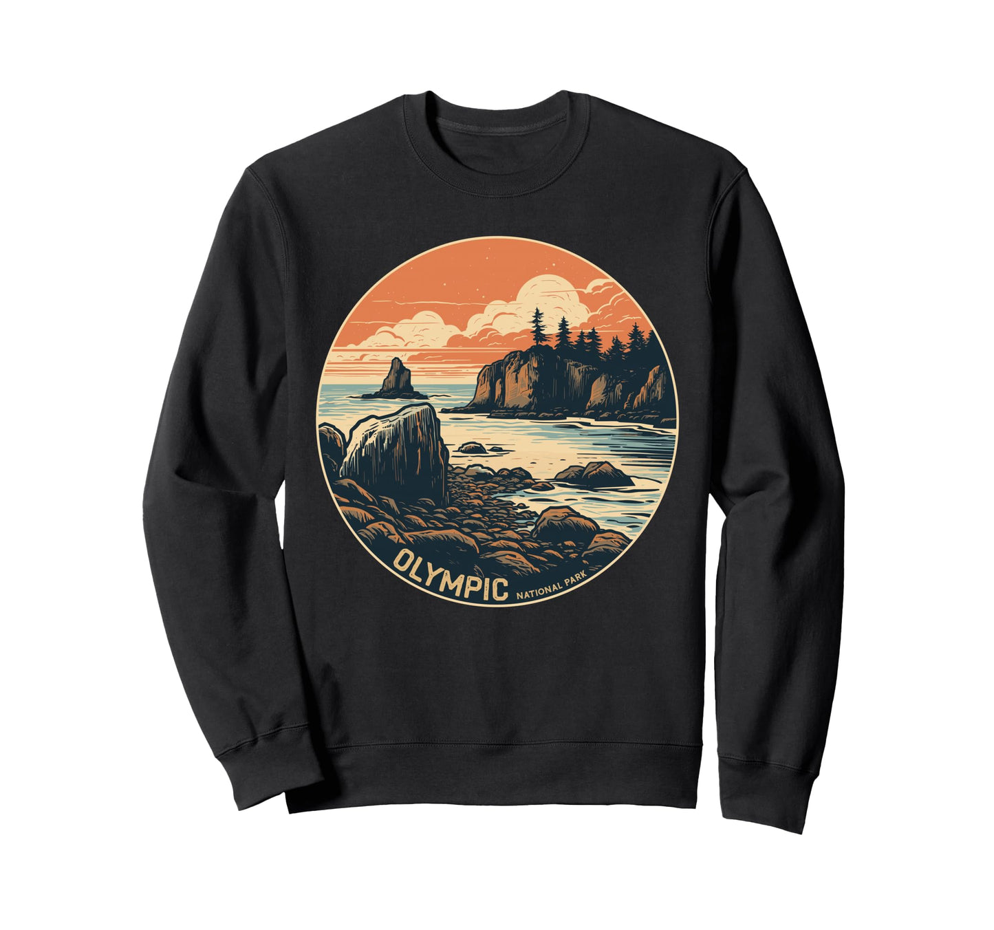 Olympic National Park Washington Trip Sweatshirt - Trendy Graphic Unisex - T-Shirt, Sweatshirt, Hoodie