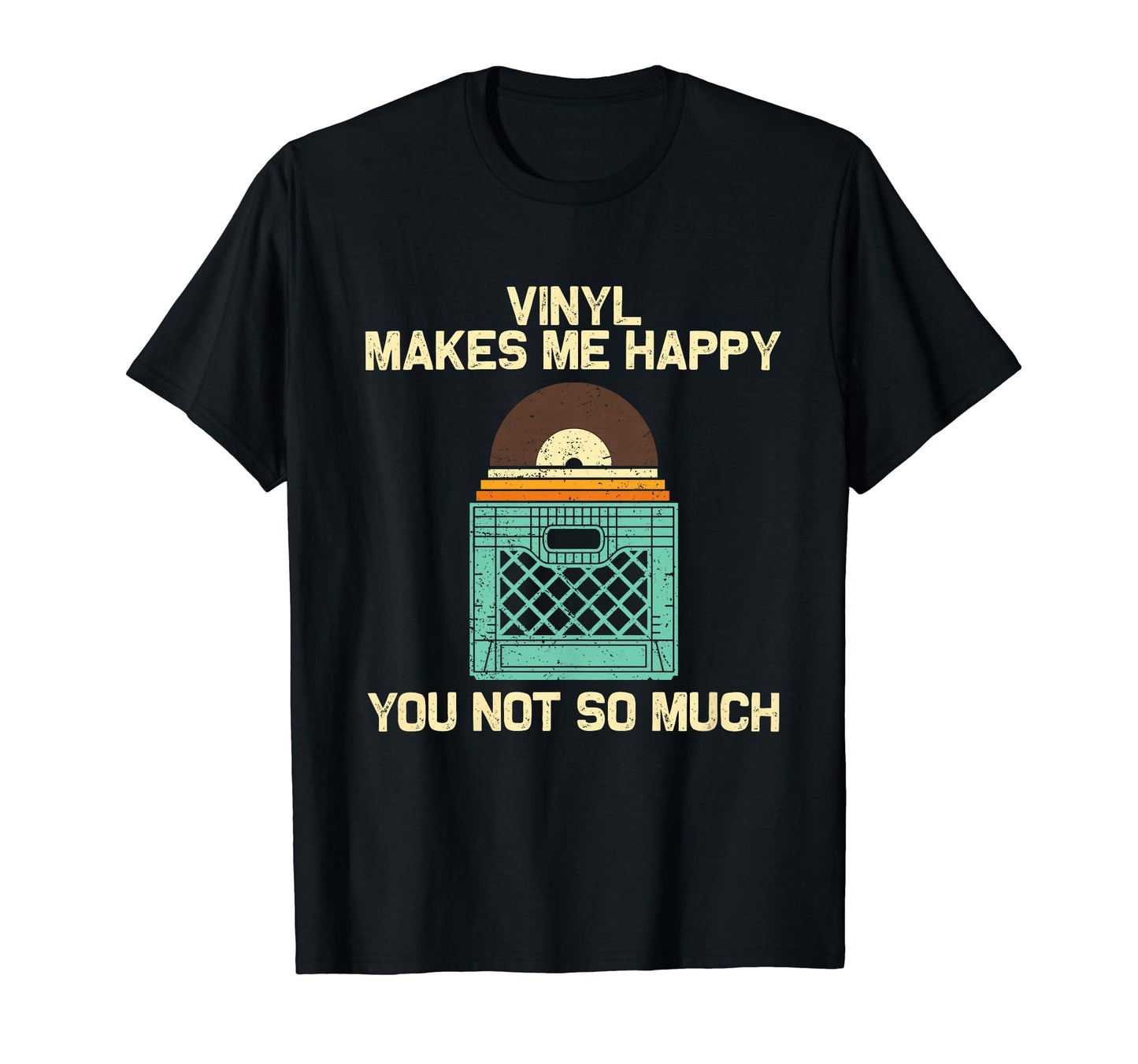 Vinyl Dj Vinyl Record Lovers Music T-Shirt - Custom Art Print for Adults - T-Shirt, Sweatshirt, Hoodie