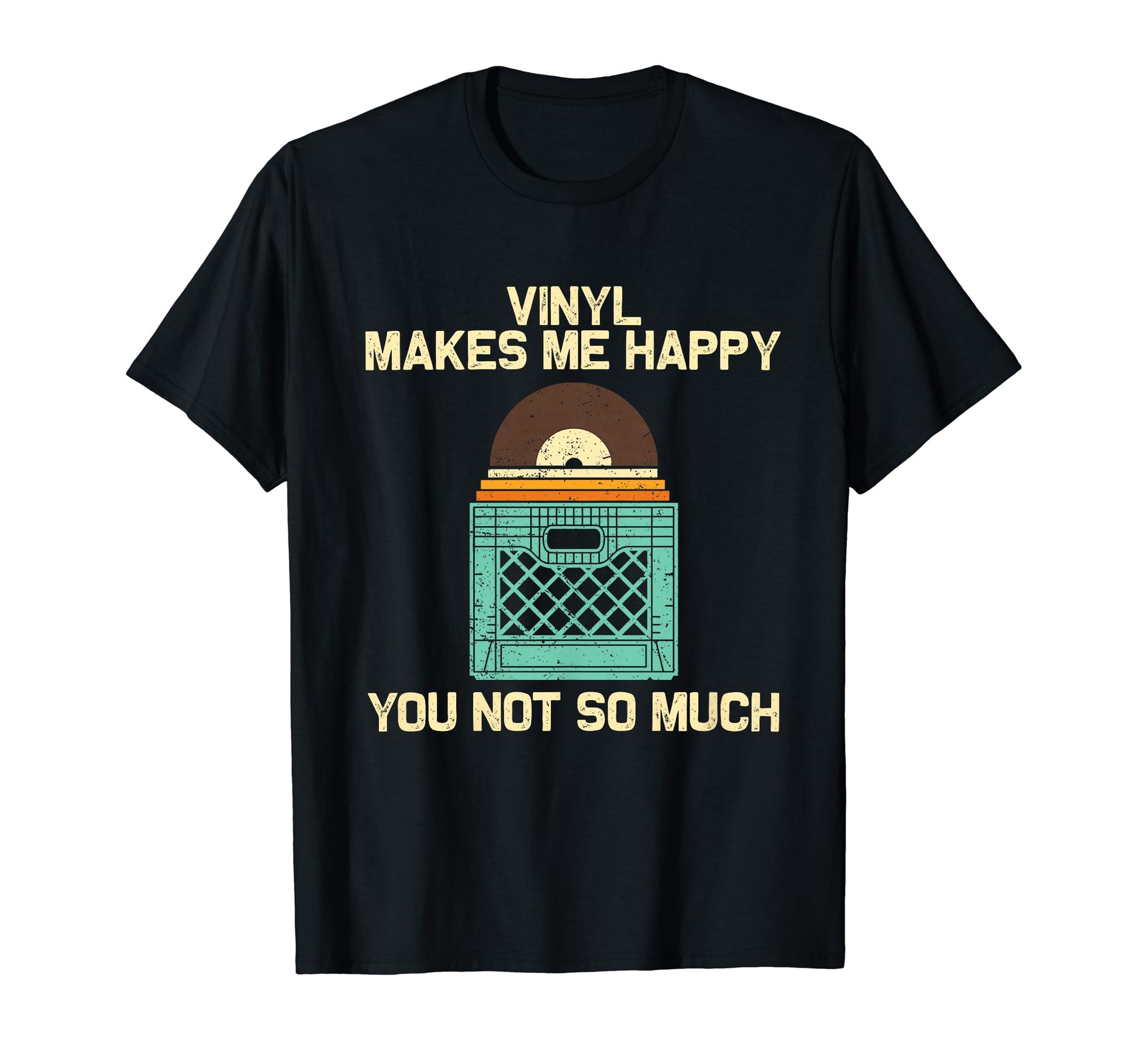 Vinyl Dj Vinyl Record Lovers Music T-Shirt - Custom Art Print for Adults - T-Shirt, Sweatshirt, Hoodie
