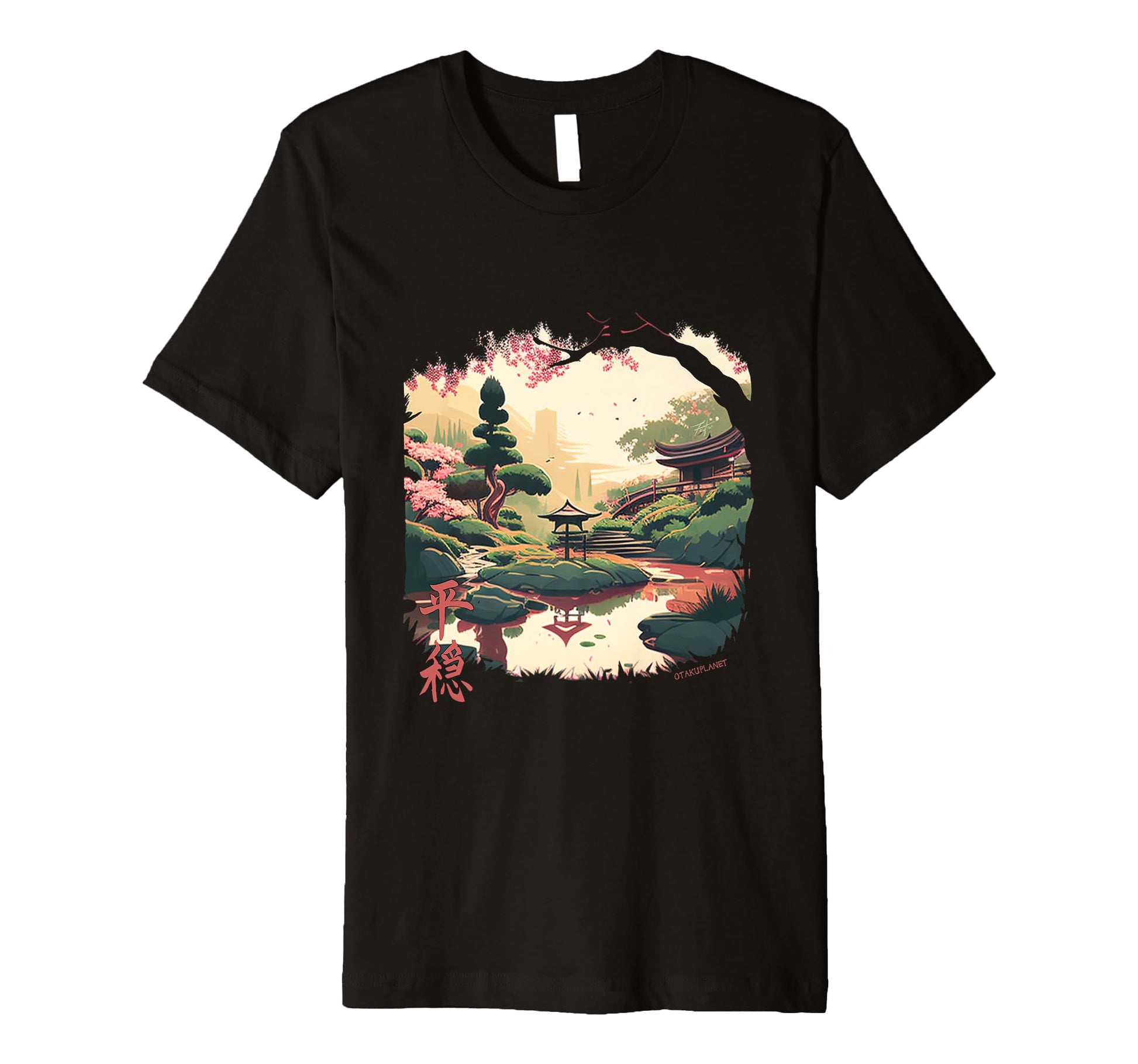 Japanese Garden Aesthetic Soft T-Shirt - Custom Art Print for Adults - T-Shirt, Sweatshirt, Hoodie