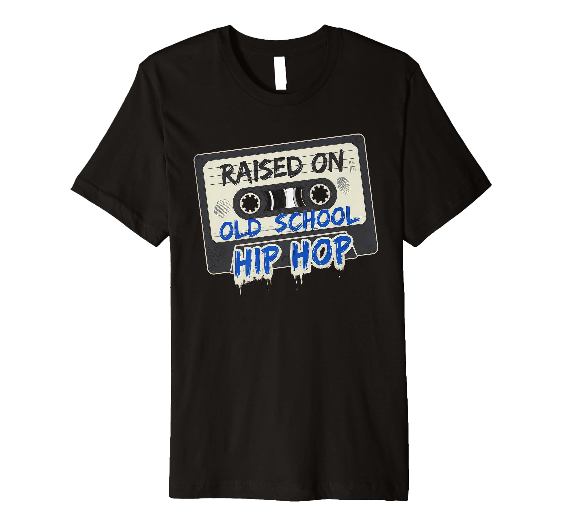 Raised Old School Hip Hop Cassette T-Shirt - Streetwear Style for Adults - T-Shirt, Sweatshirt, Hoodie