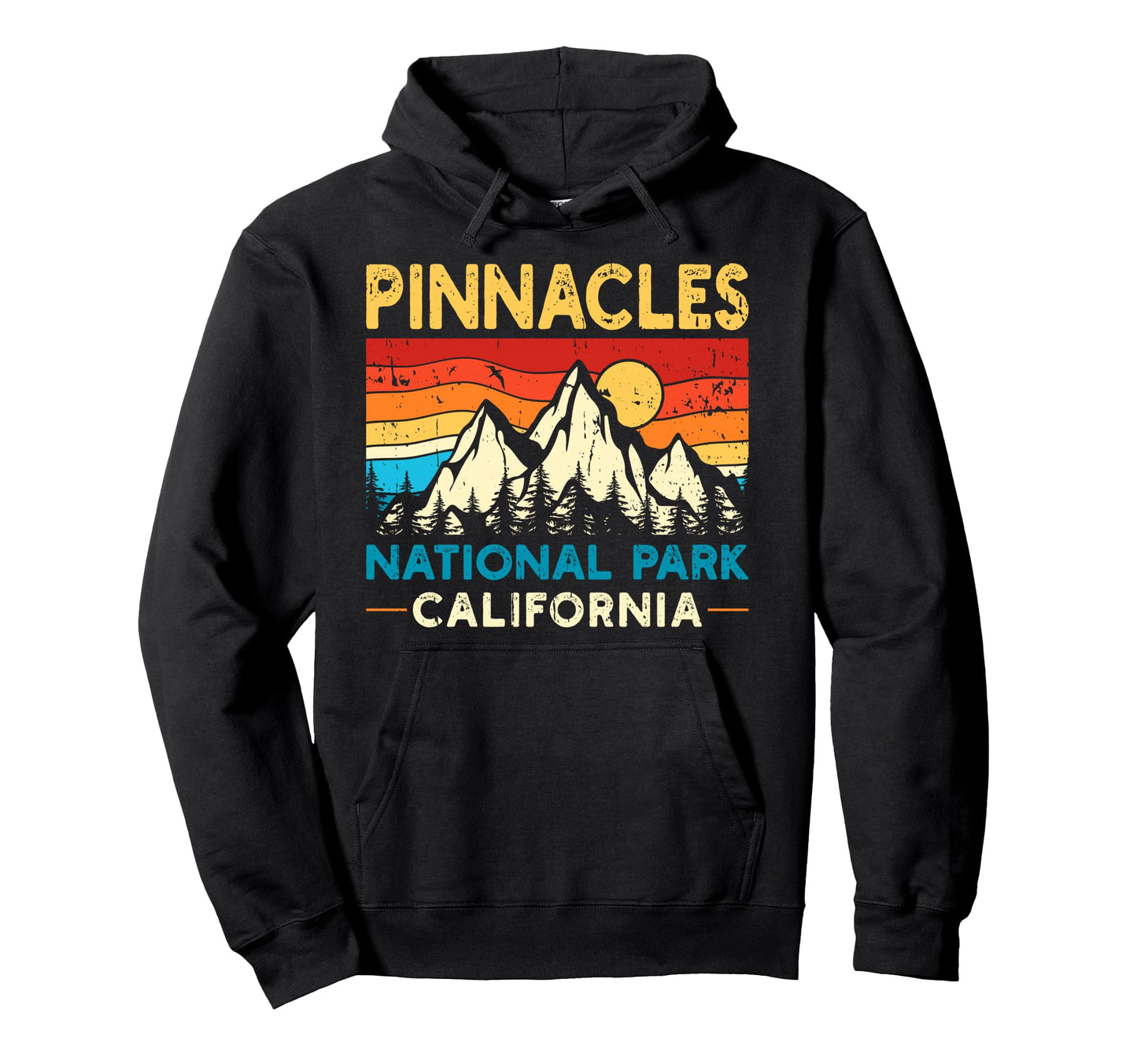 Pinnacles National Park Hoodie - Minimalist Print for Adults - T-Shirt, Sweatshirt, Hoodie