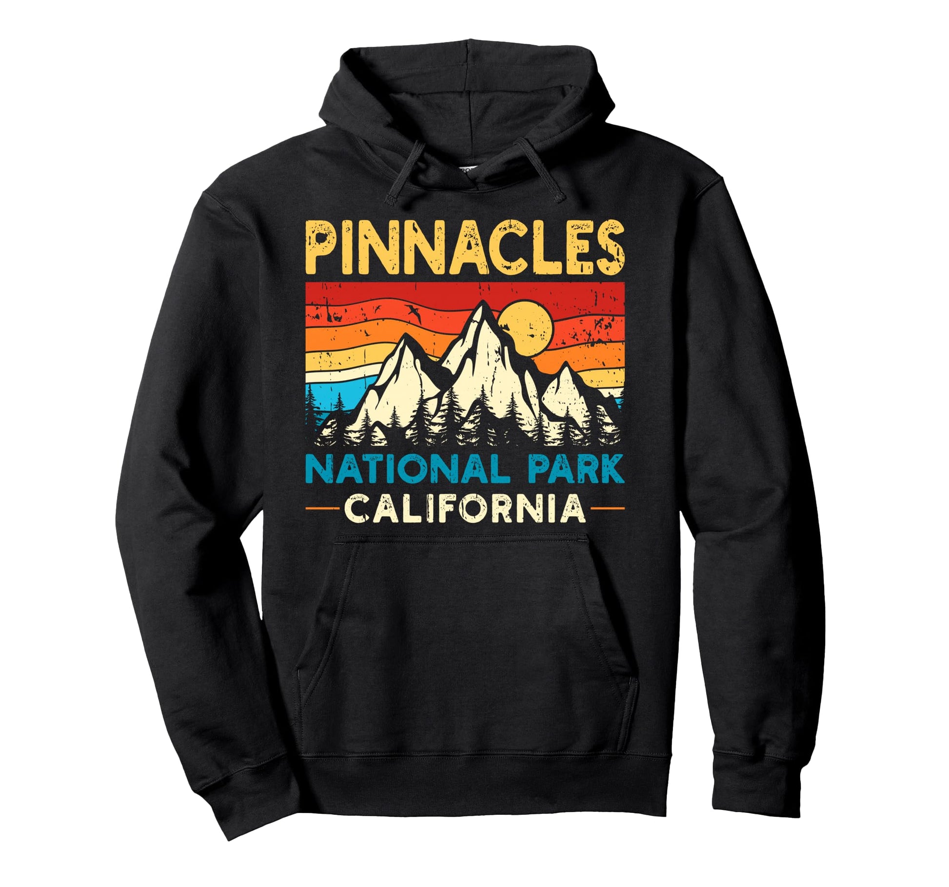 Pinnacles National Park Hoodie - Minimalist Print for Adults - T-Shirt, Sweatshirt, Hoodie