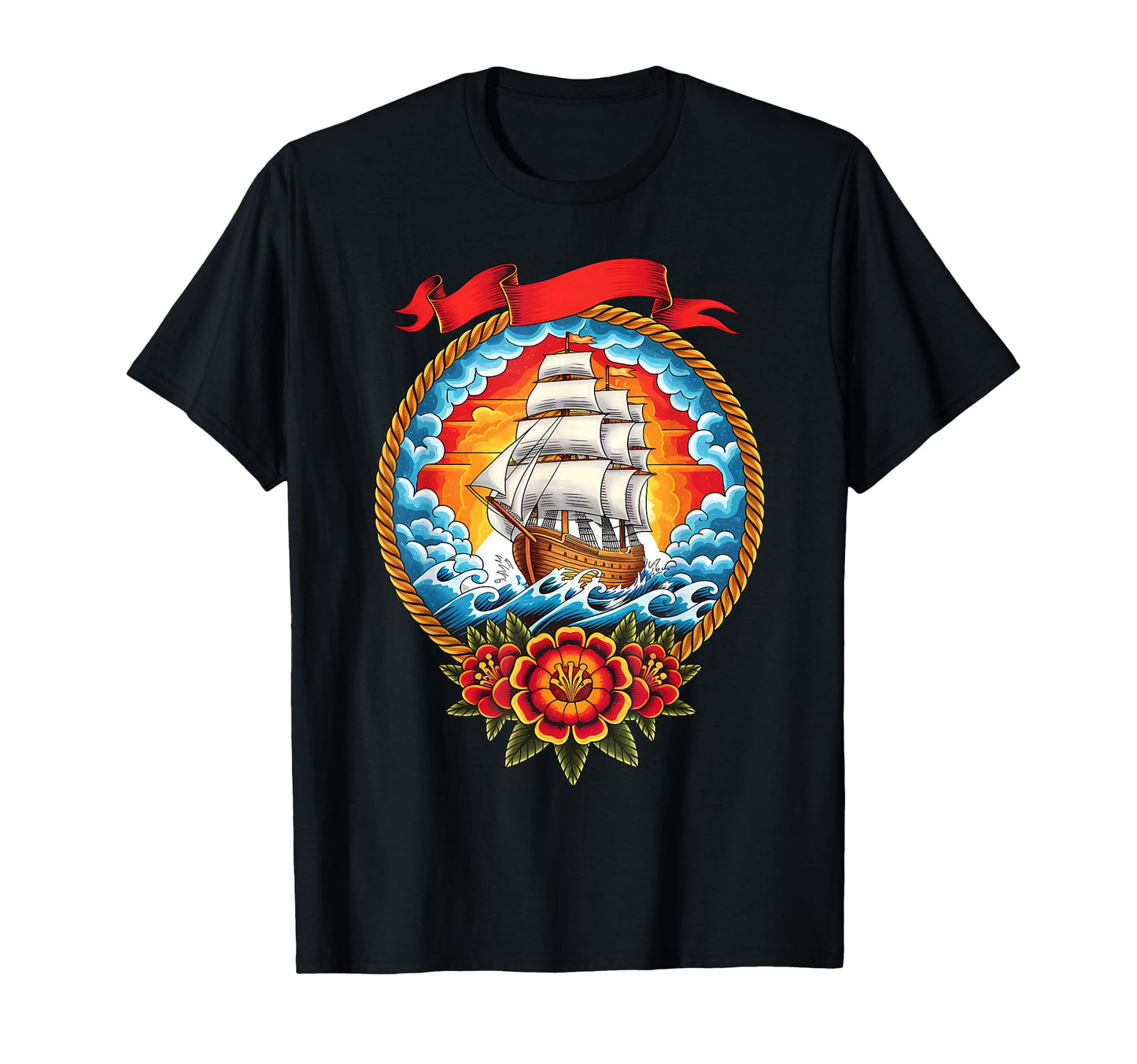 Old School American Traditional T-Shirt - Fun Novelty Design for Adults - T-Shirt, Sweatshirt, Hoodie