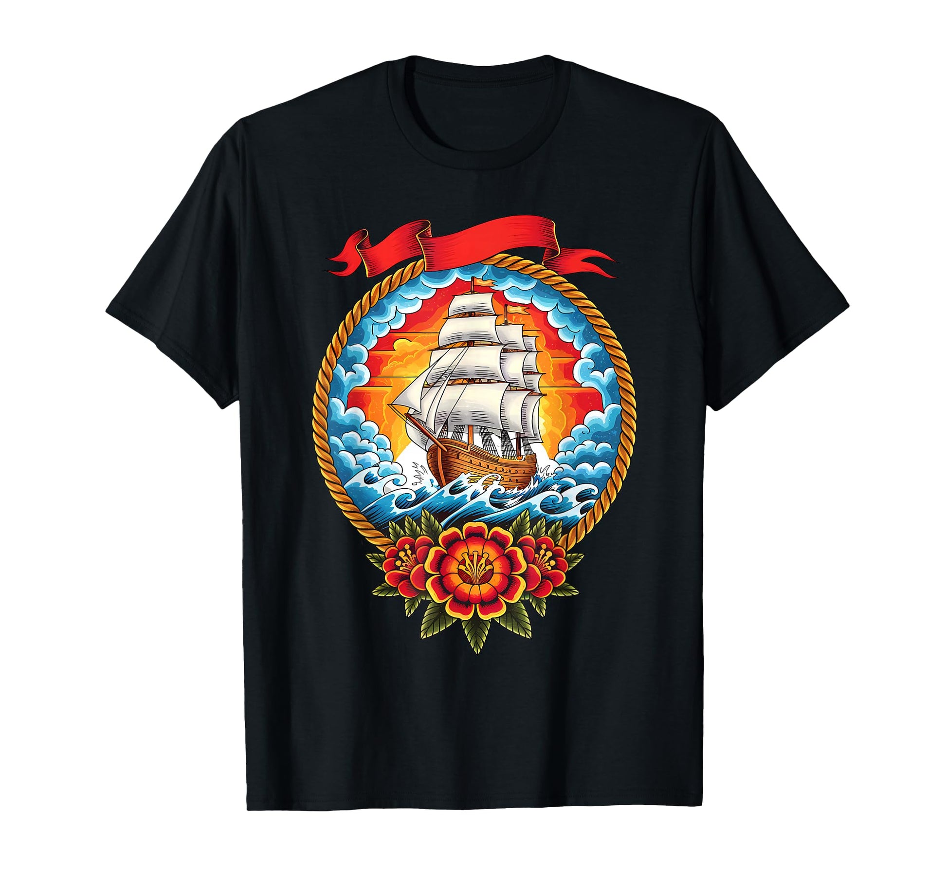 Old School American Traditional T-Shirt - Fun Novelty Design for Adults - T-Shirt, Sweatshirt, Hoodie