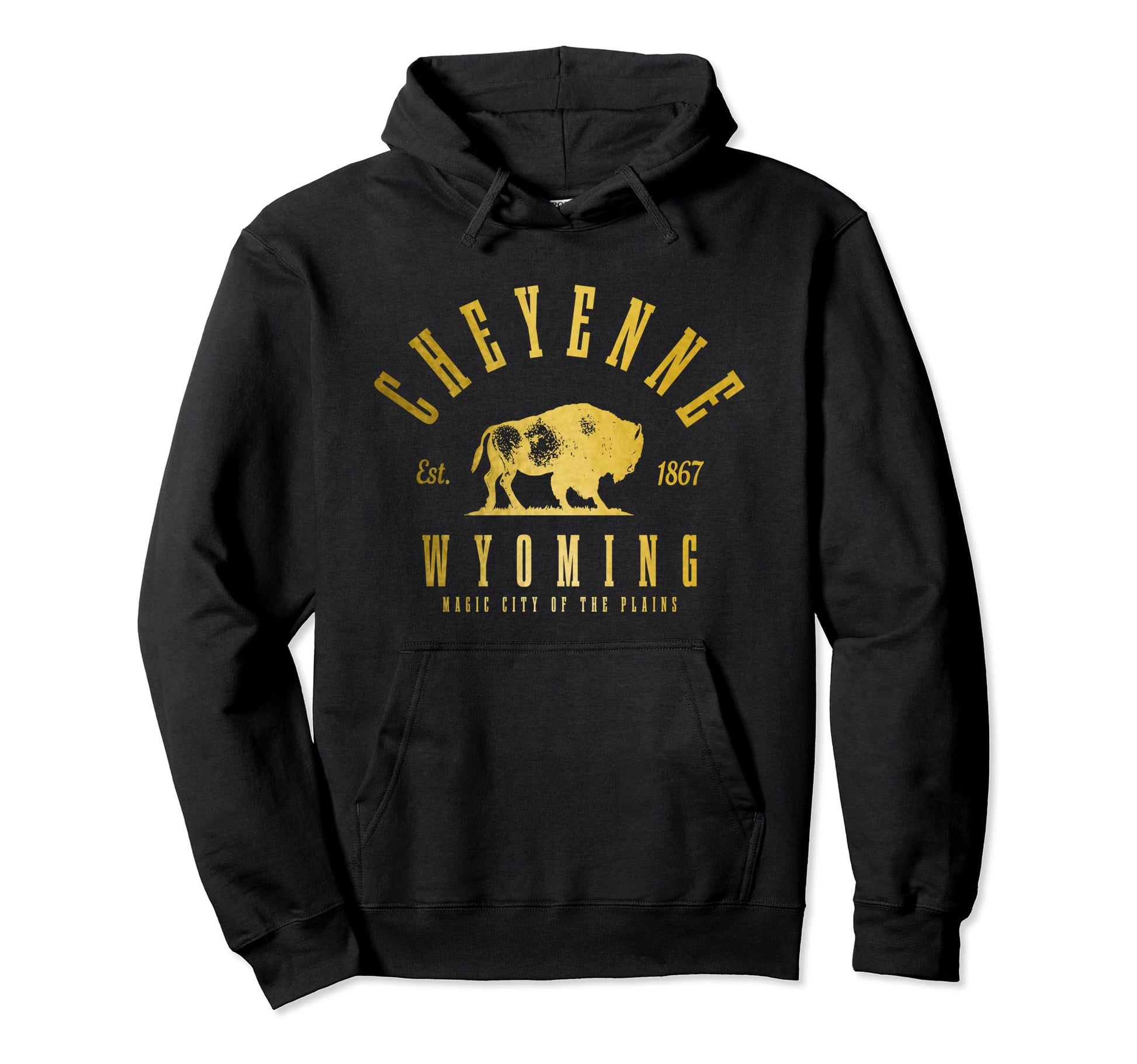 Cheyenne Wyoming Est 1867 Cowboy Hoodie - Aesthetic Graphic Men Women - T-Shirt, Sweatshirt, Hoodie