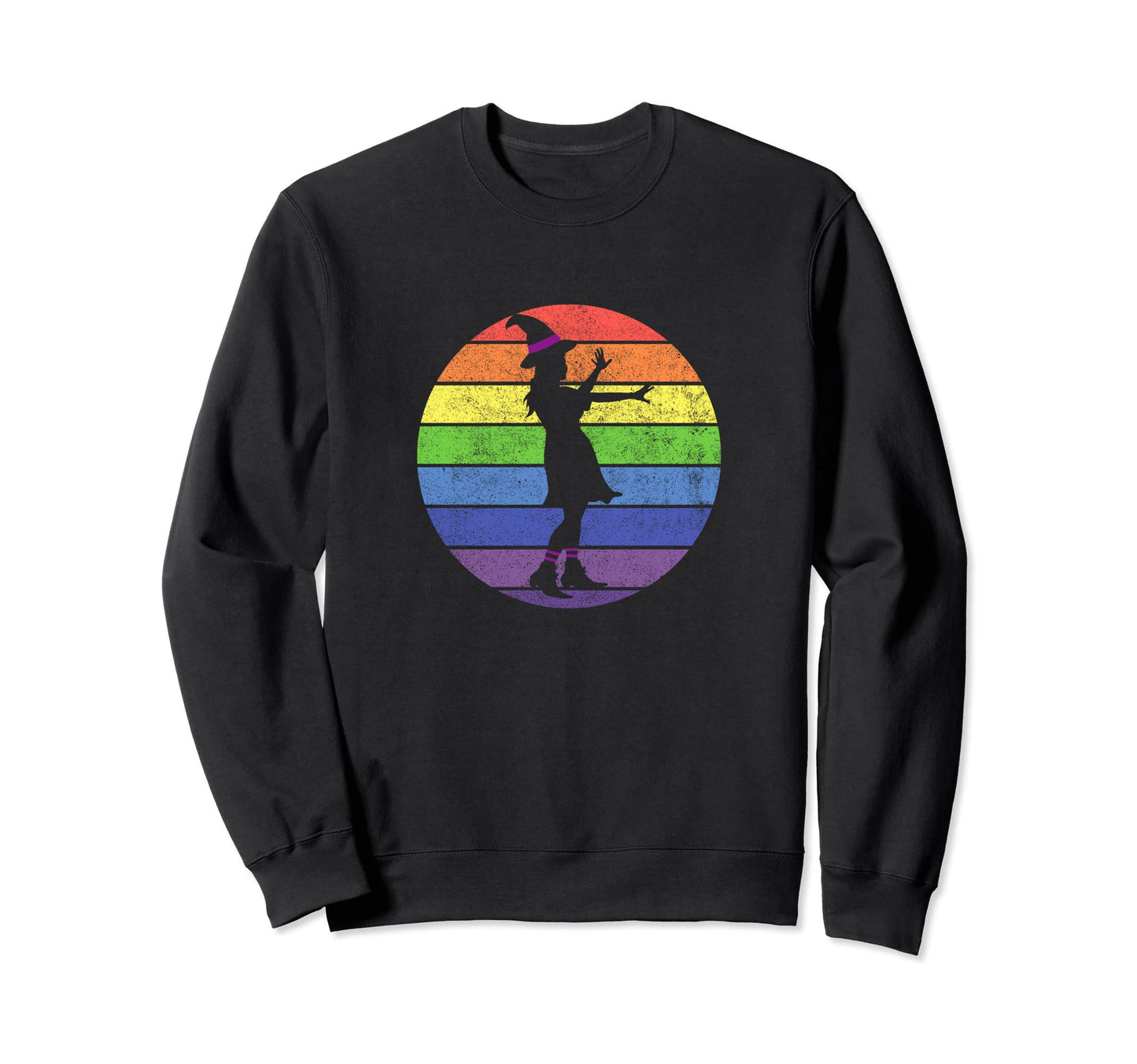 Lgbt Rainbow Pentagram Wiccan Pagan Sweatshirt - Graphic Print Men Women - T-Shirt, Sweatshirt, Hoodie