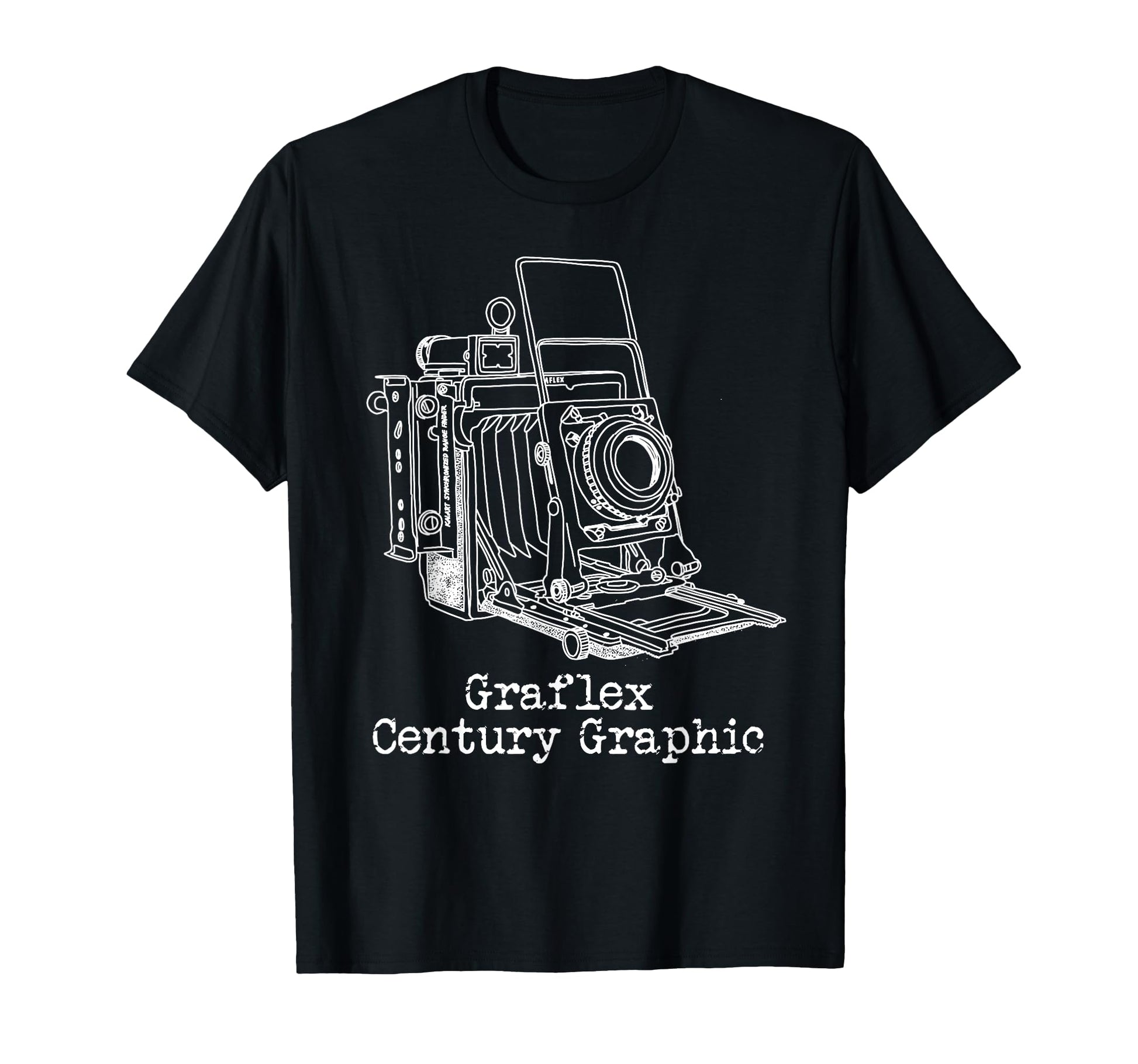 Graflex Century Camera T-Shirt - Fun Novelty Design for Adults - T-Shirt, Sweatshirt, Hoodie