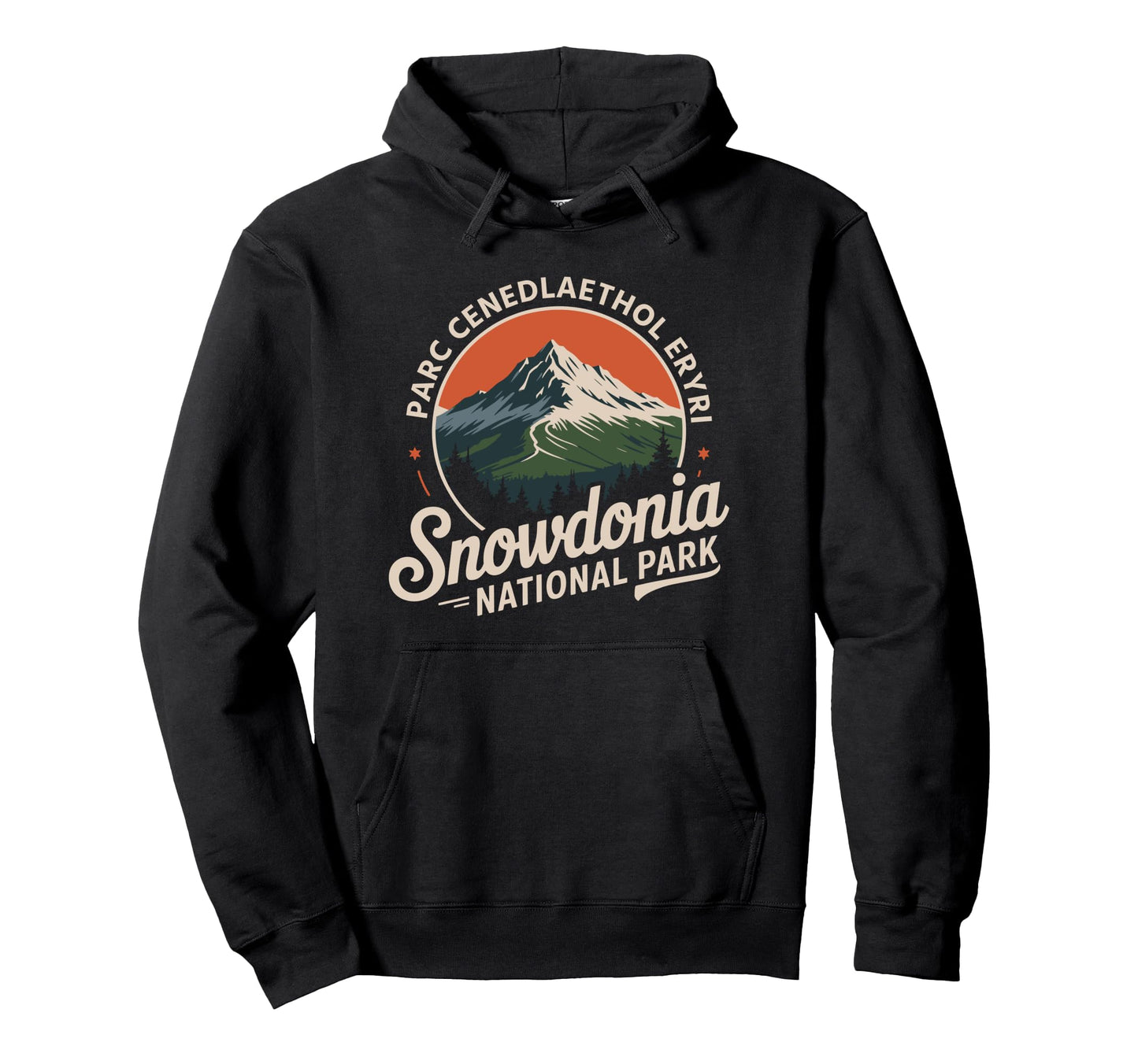 Hiking Snowdonia National Park Parc Hoodie - Graphic Print Unisex - T-Shirt, Sweatshirt, Hoodie