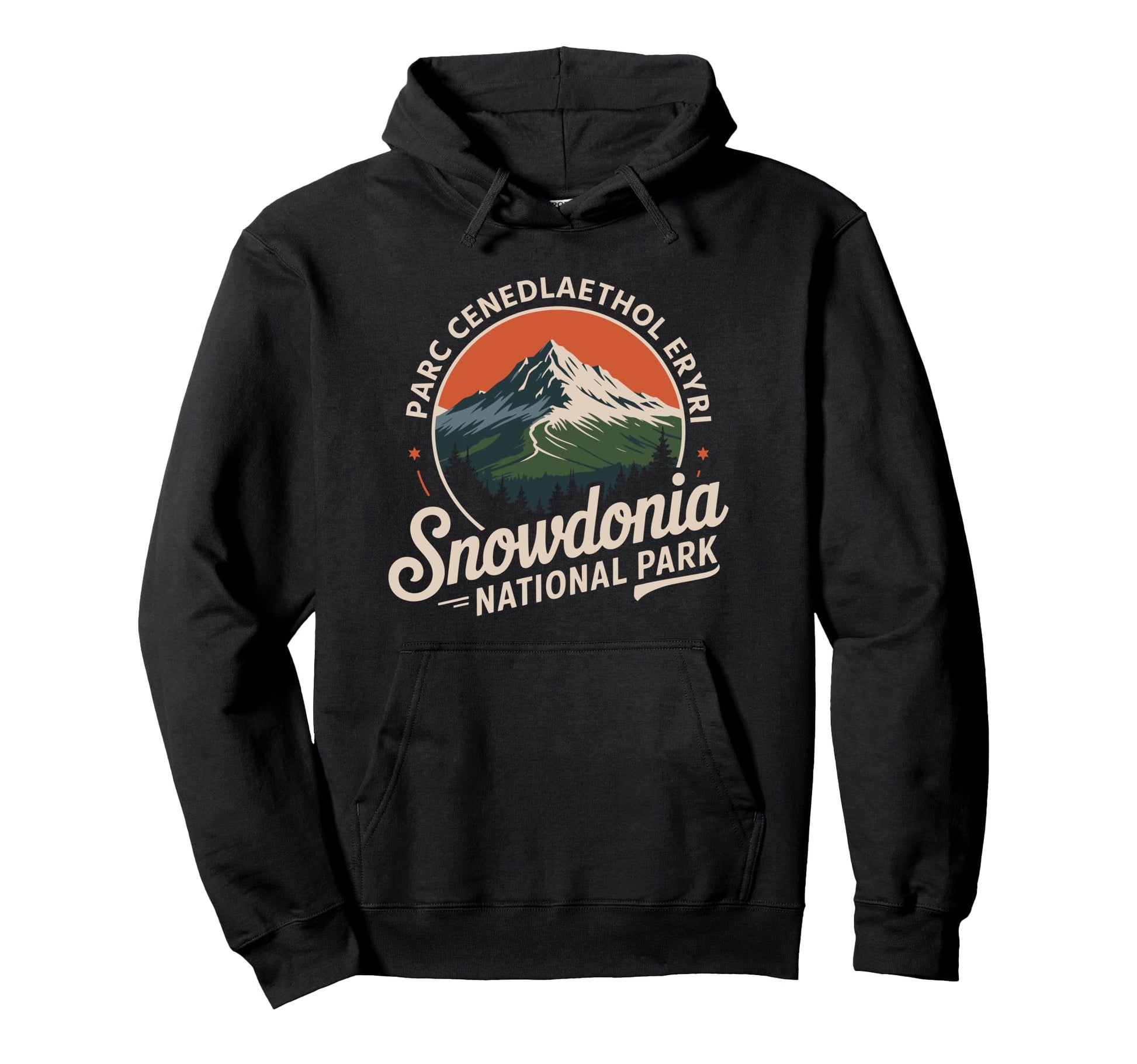 Hiking Snowdonia National Park Parc Hoodie - Graphic Print Unisex - T-Shirt, Sweatshirt, Hoodie