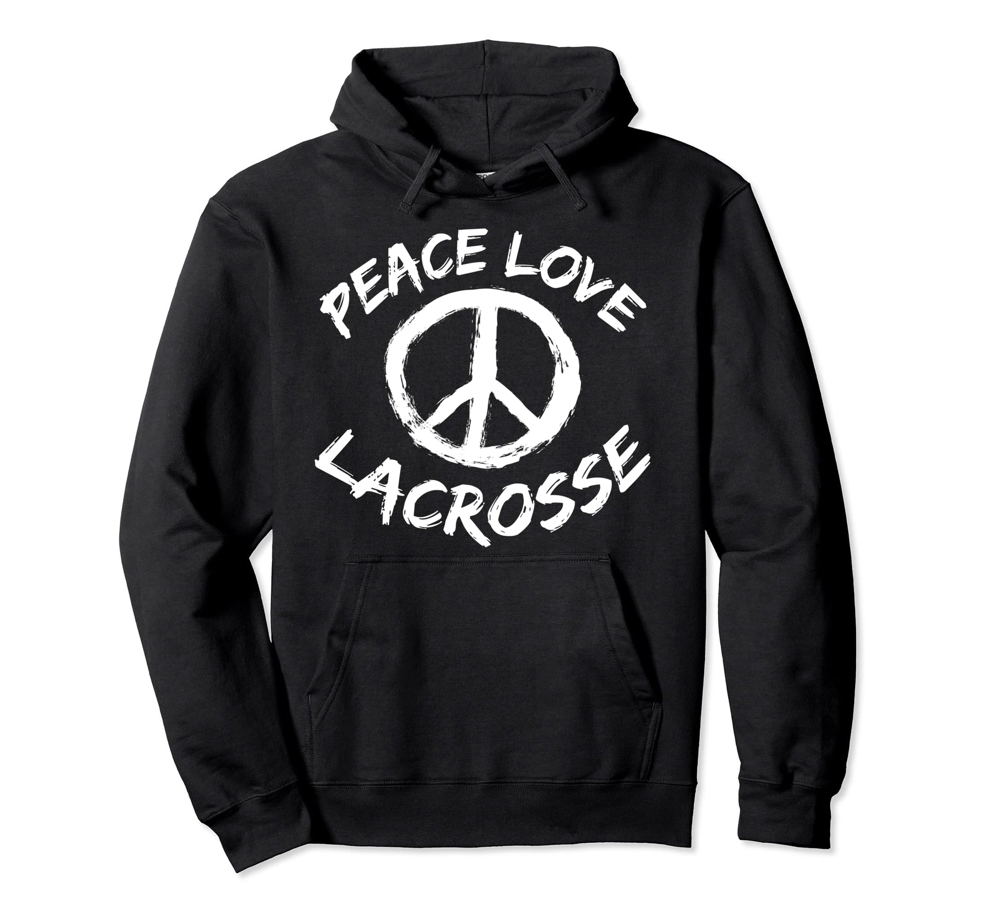 Love Lacrosse Players Peace Peace Hoodie - Streetwear Style for Adults - T-Shirt, Sweatshirt, Hoodie