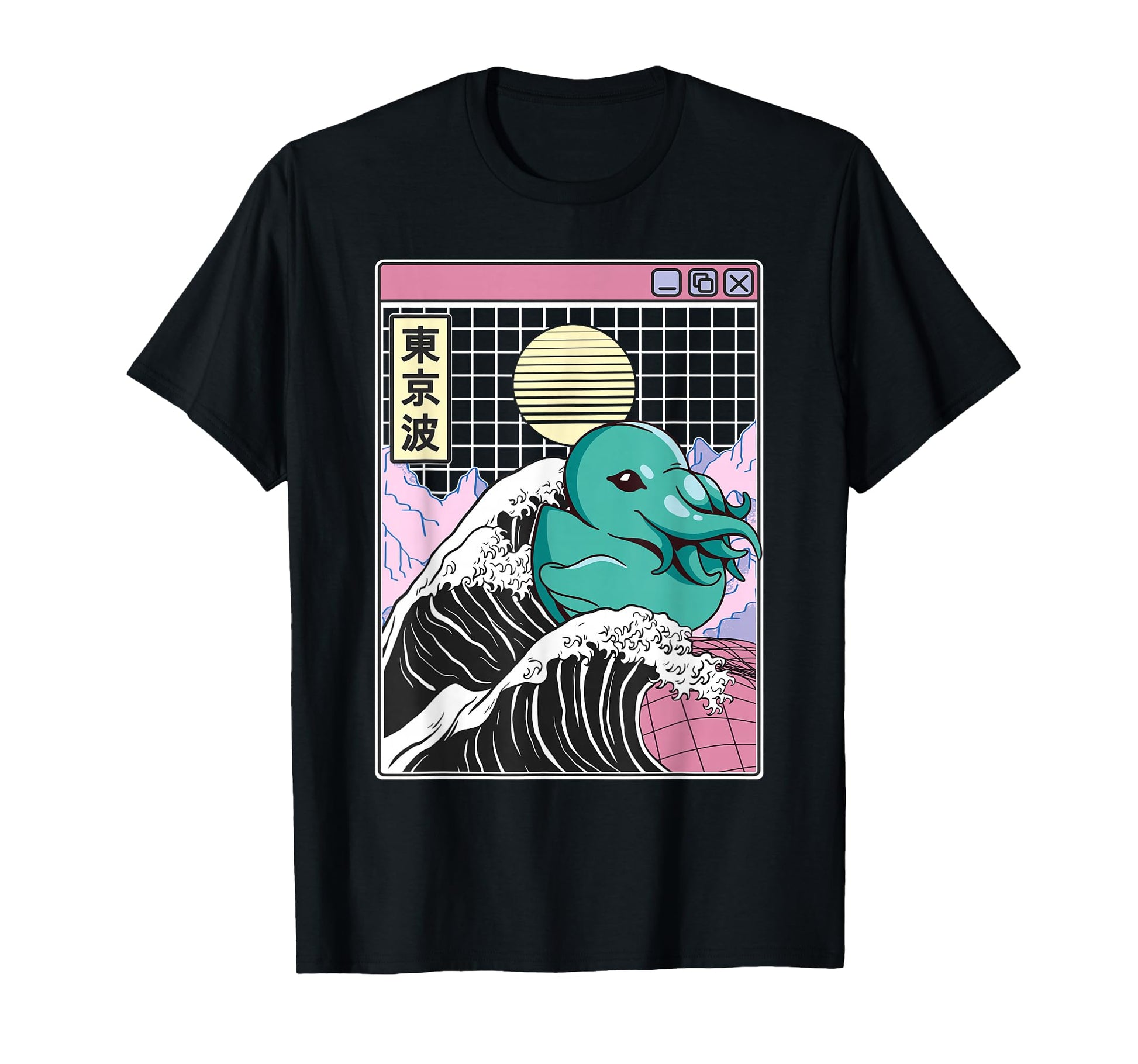 Sea Monster Rubber Duck Kanagawa Wave T-Shirt - Novelty Apparel Men Women - T-Shirt, Sweatshirt, Hoodie