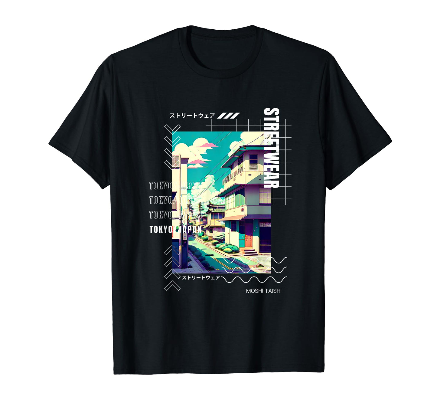 Lofi Tokyo Japanese Streetwear Vaporwave T-Shirt - Novelty Apparel Unisex - T-Shirt, Sweatshirt, Hoodie