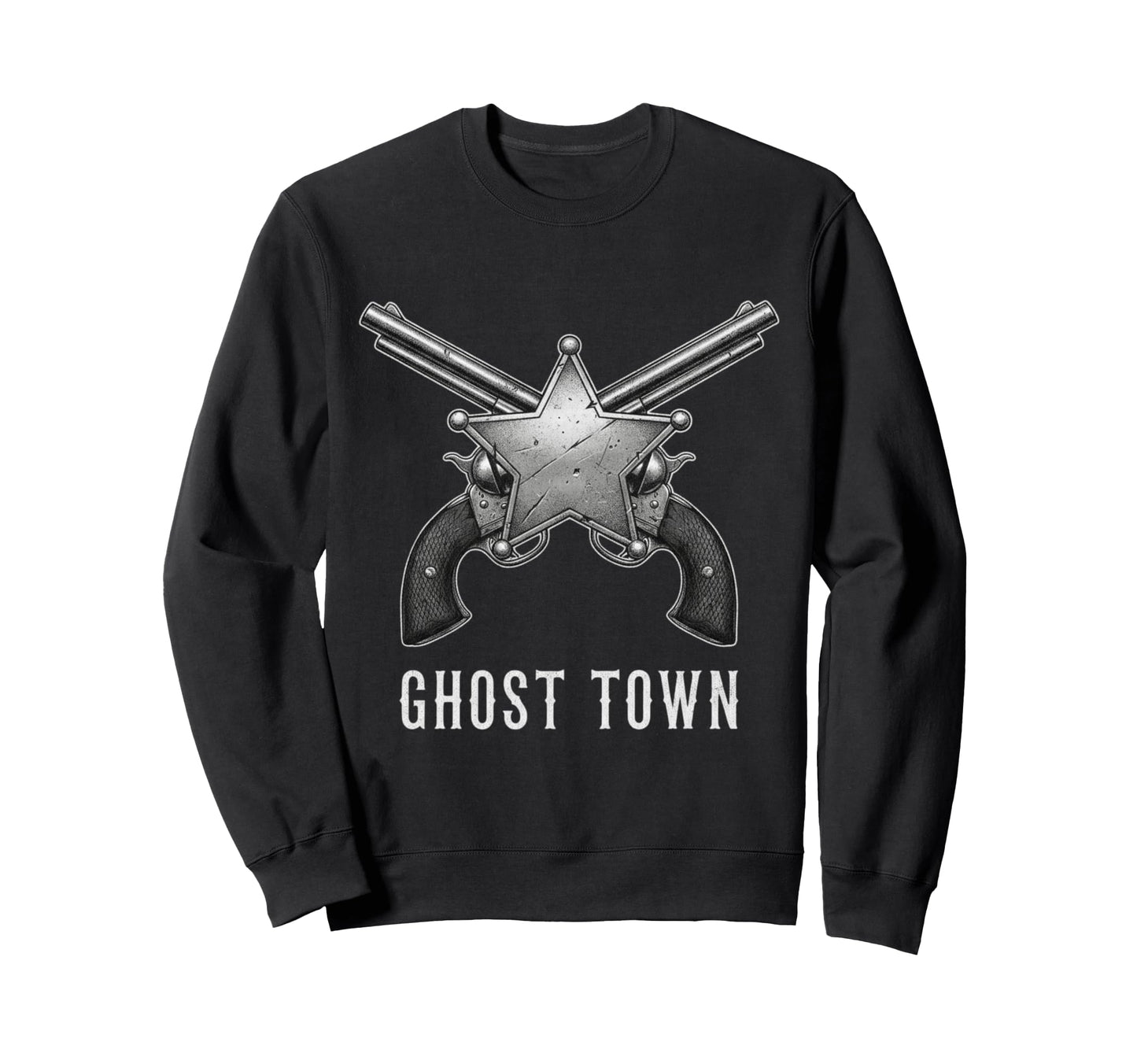 Ghost Town Western Revolvers Sweatshirt - Streetwear Style Men Women - T-Shirt, Sweatshirt, Hoodie