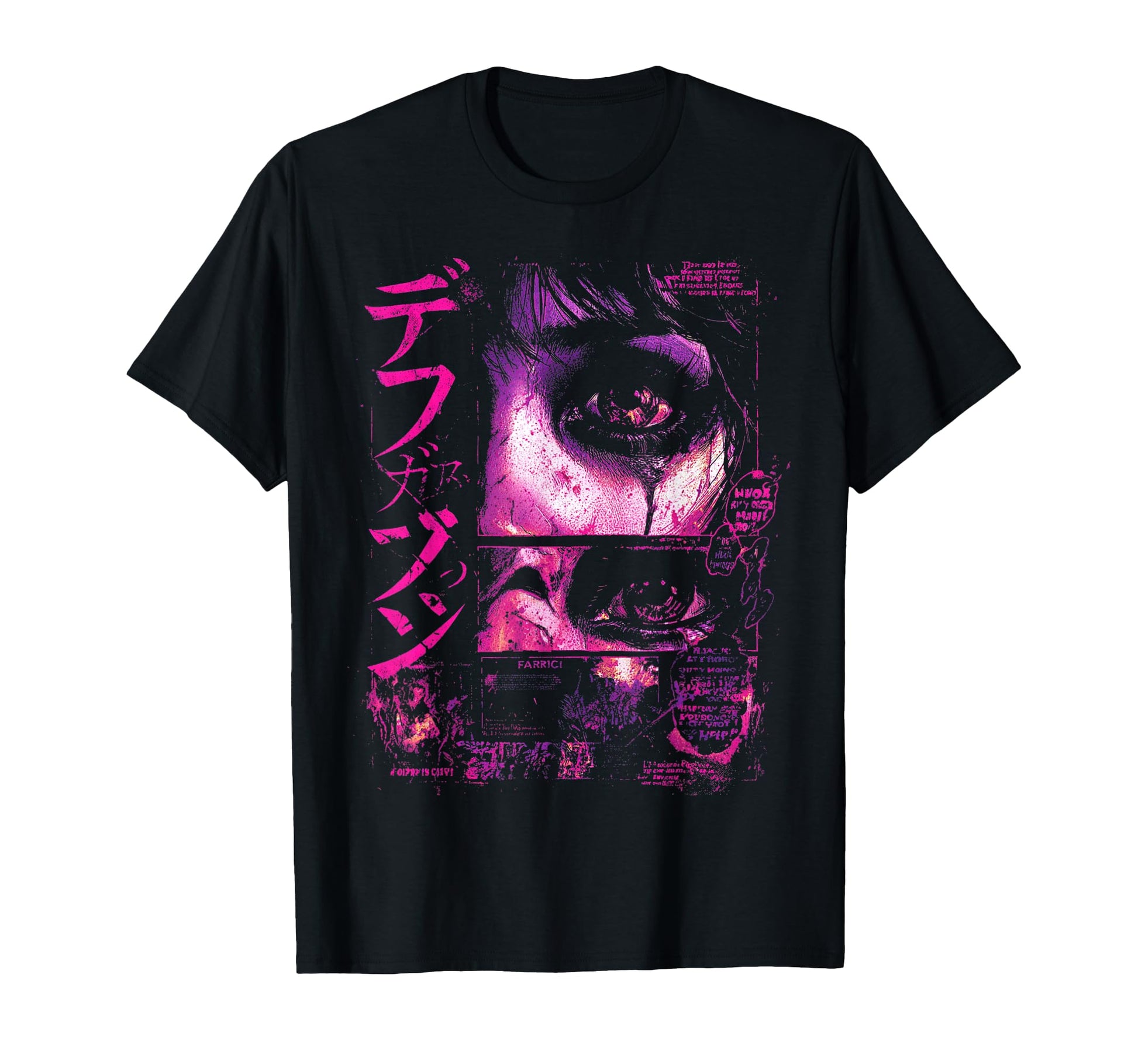 Goth Grunge Demon Anime Waifu Horror T-Shirt - Aesthetic Graphic Unisex - T-Shirt, Sweatshirt, Hoodie