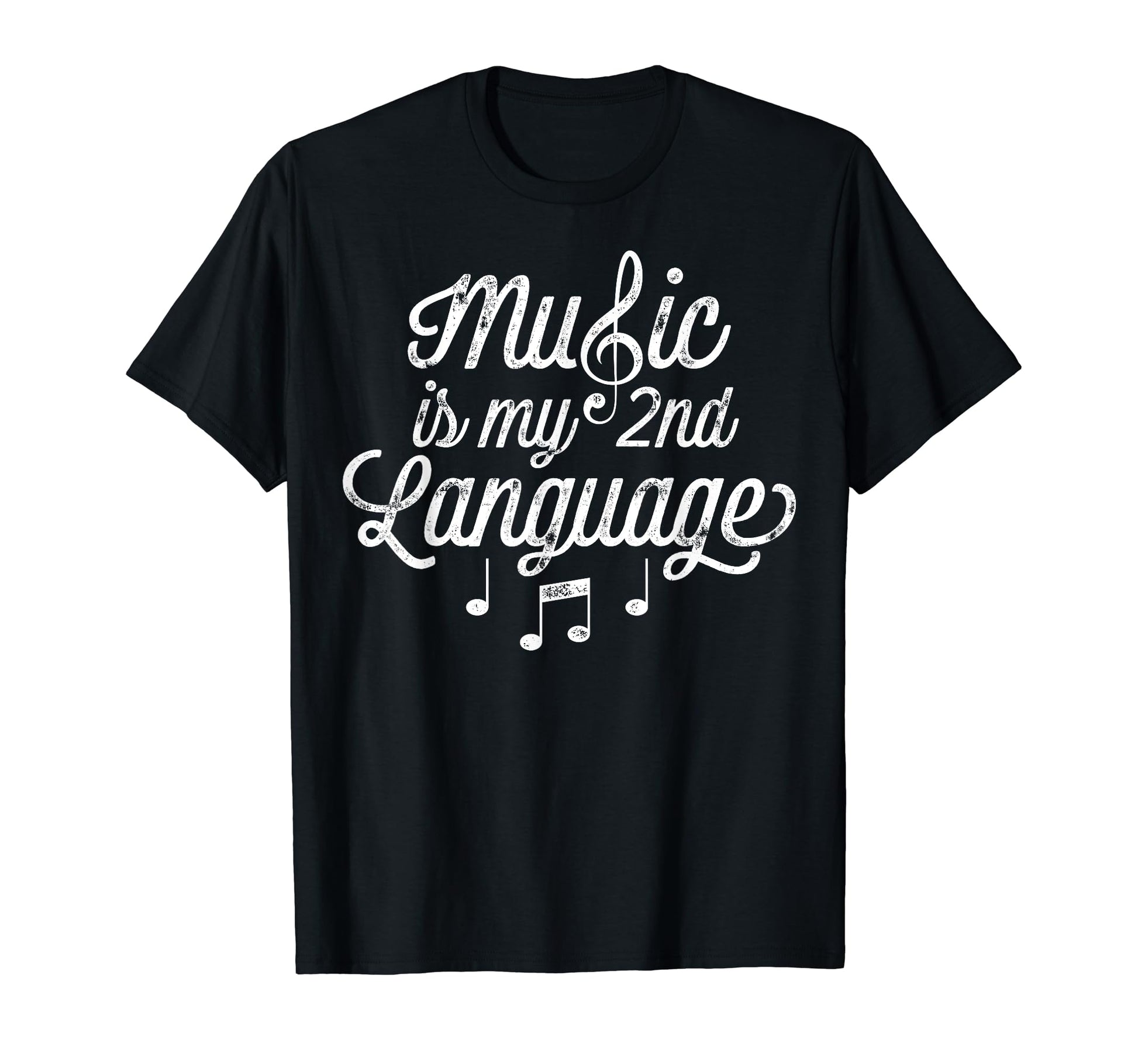 Music Is My 2Nd Language Musician T-Shirt - Aesthetic Graphic Men Women - T-Shirt, Sweatshirt, Hoodie