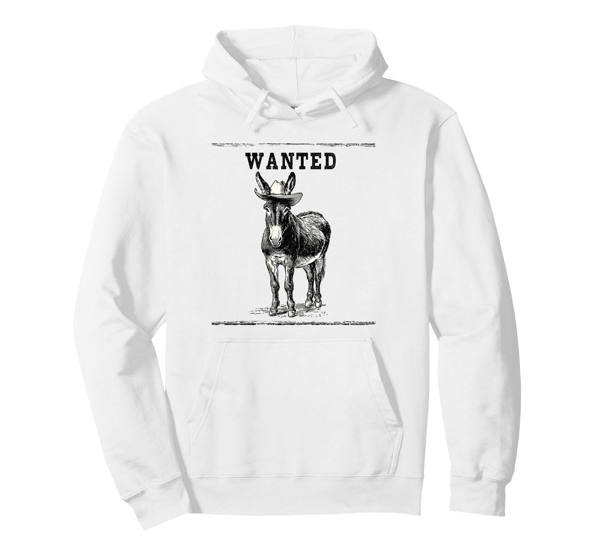 Country Cowboy Donkey Rodeo Cowgirl Hoodie - Minimalist Print Men Women - T-Shirt, Sweatshirt, Hoodie