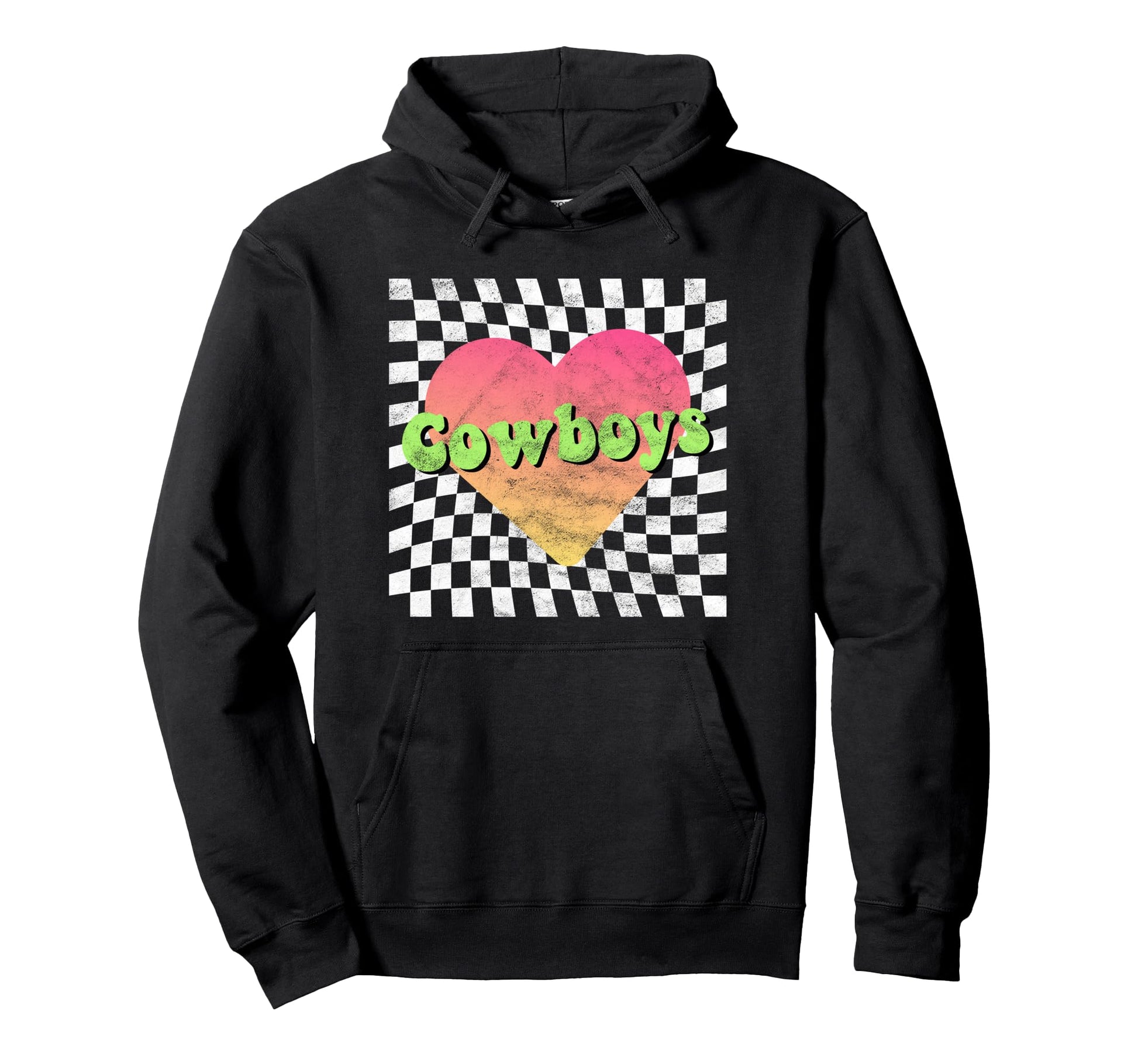 Cowboys Cowboy Lover Heart Hoodie - Minimalist Print Unisex - T-Shirt, Sweatshirt, Hoodie