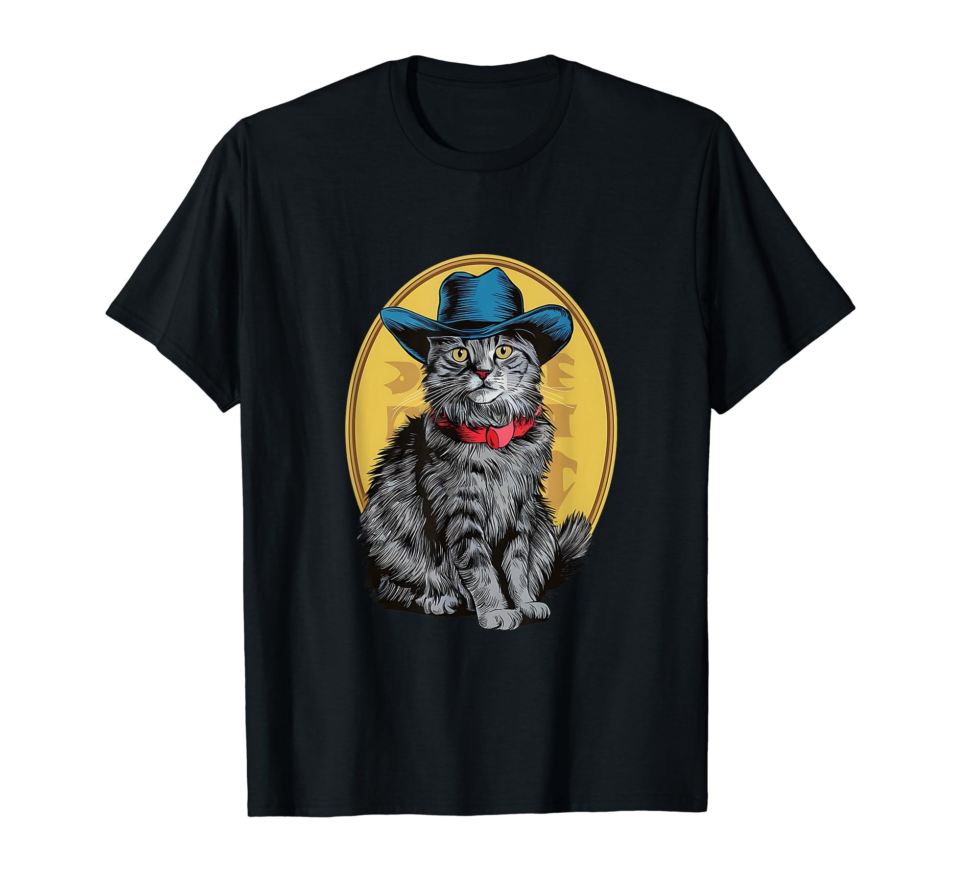 Cowboy Hat Pet Meowdy T-Shirt - Trendy Graphic Men Women - T-Shirt, Sweatshirt, Hoodie