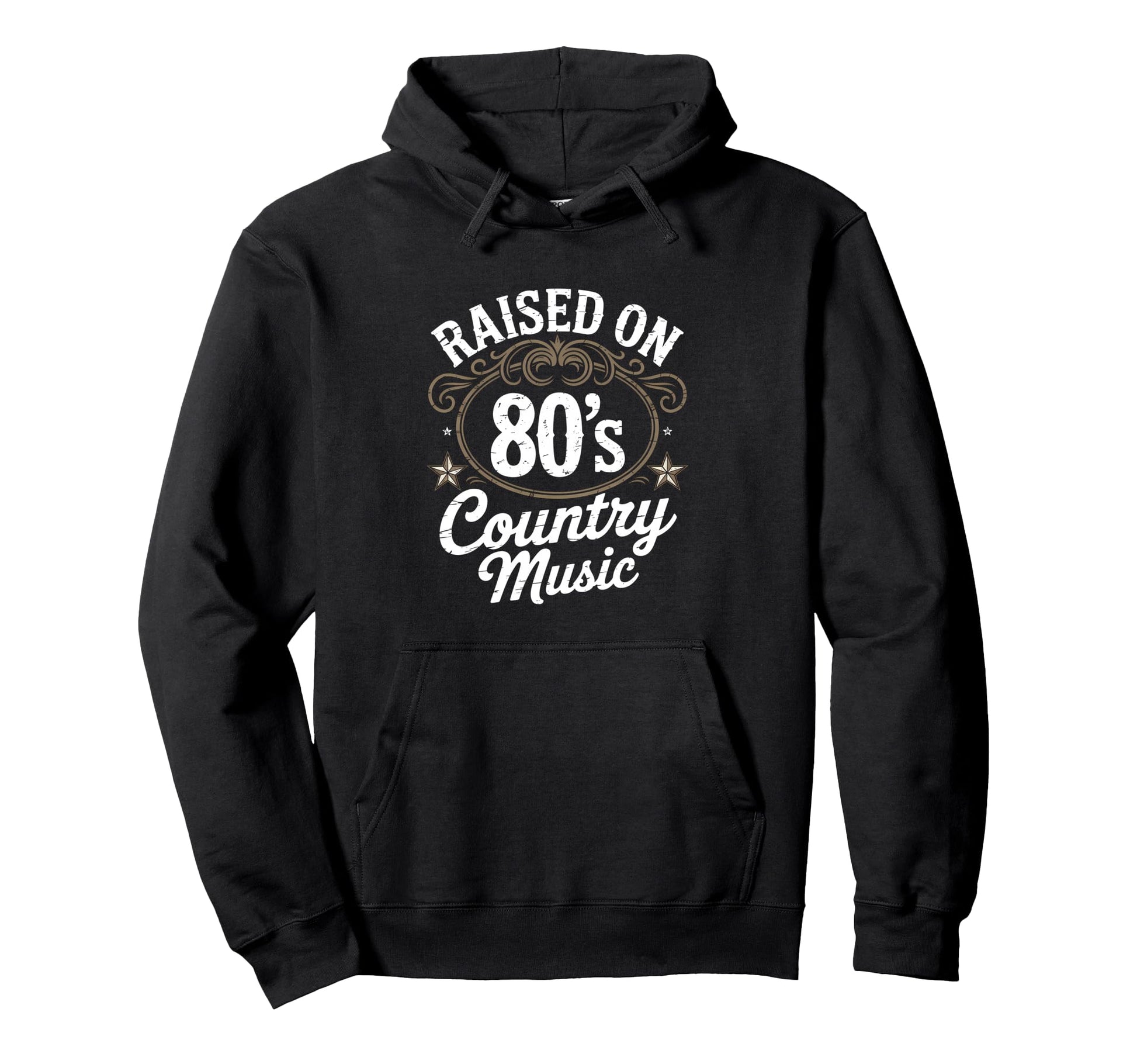 Raised 80S Country Music Lover Western Hoodie - Graphic Print for Adults - T-Shirt, Sweatshirt, Hoodie