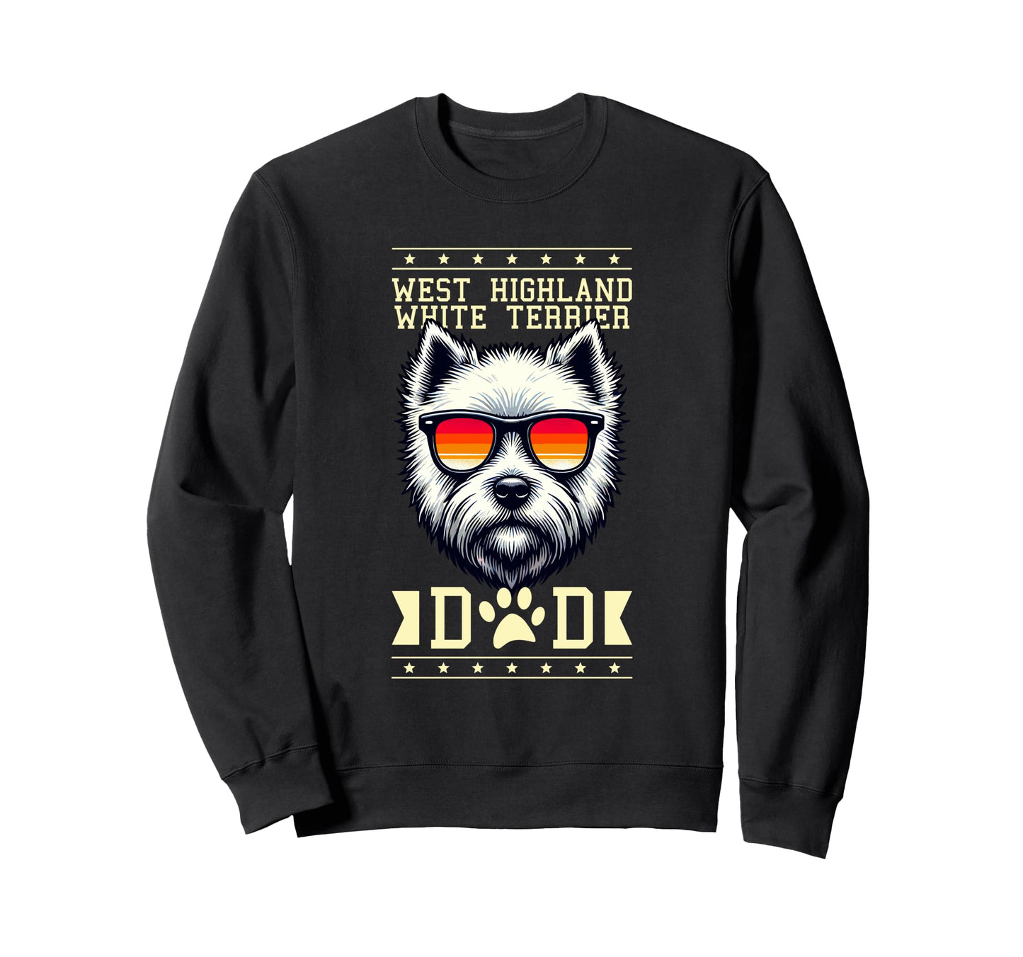 Sunglasses West Highland White Sweatshirt - Fun Novelty Design Men Women - T-Shirt, Sweatshirt, Hoodie