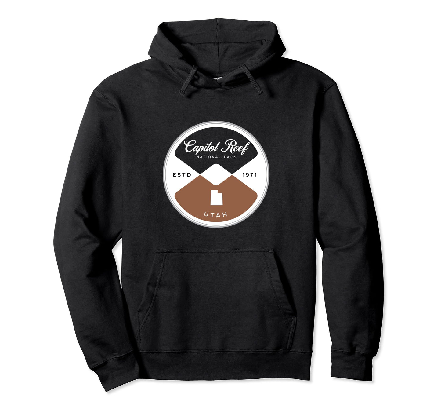 Capitol Reef National Park Utah Circle Hoodie - Novelty Apparel for Adults - T-Shirt, Sweatshirt, Hoodie