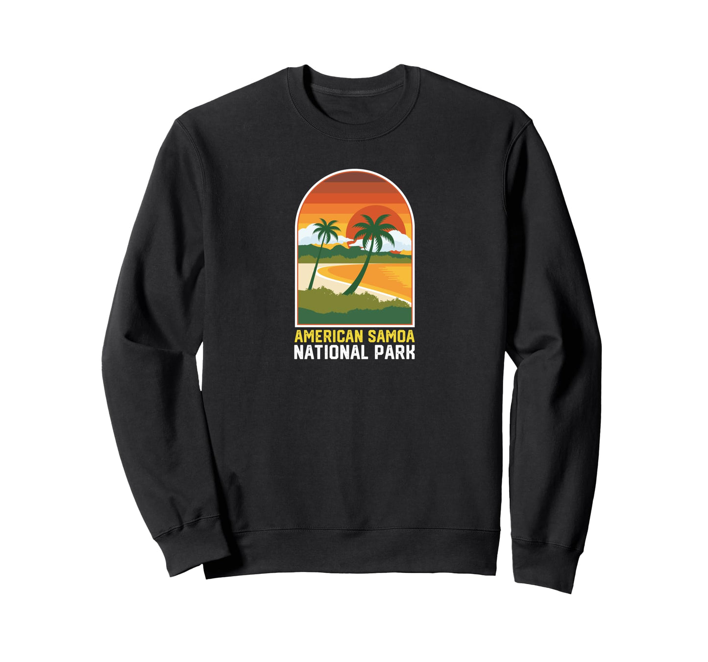 American Samoa National Park Sunset Sweatshirt - Novelty Apparel Men Women - T-Shirt, Sweatshirt, Hoodie