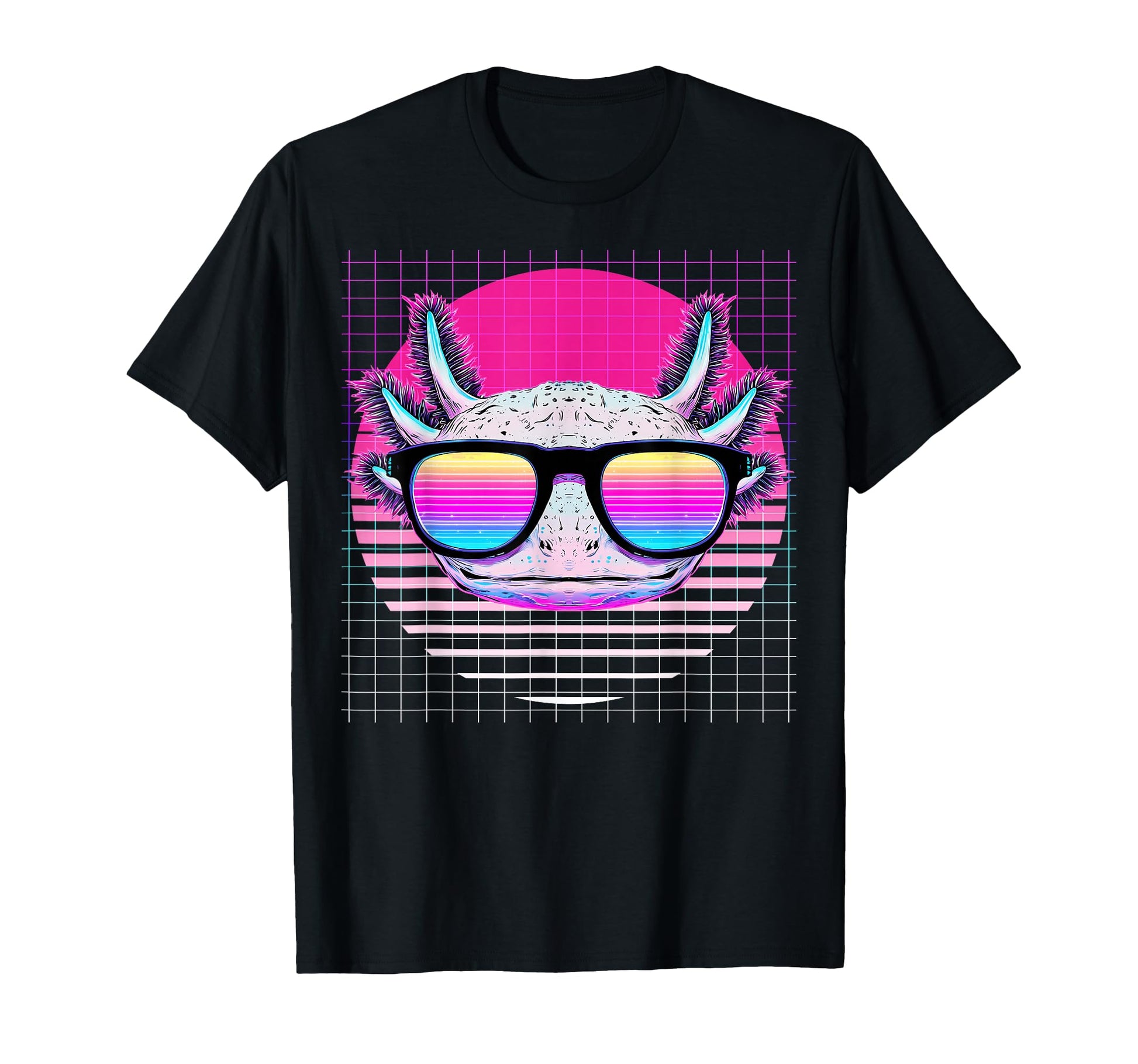 Axolotl Sunglasses Amphibian T-Shirt - Custom Art Print for Adults - T-Shirt, Sweatshirt, Hoodie