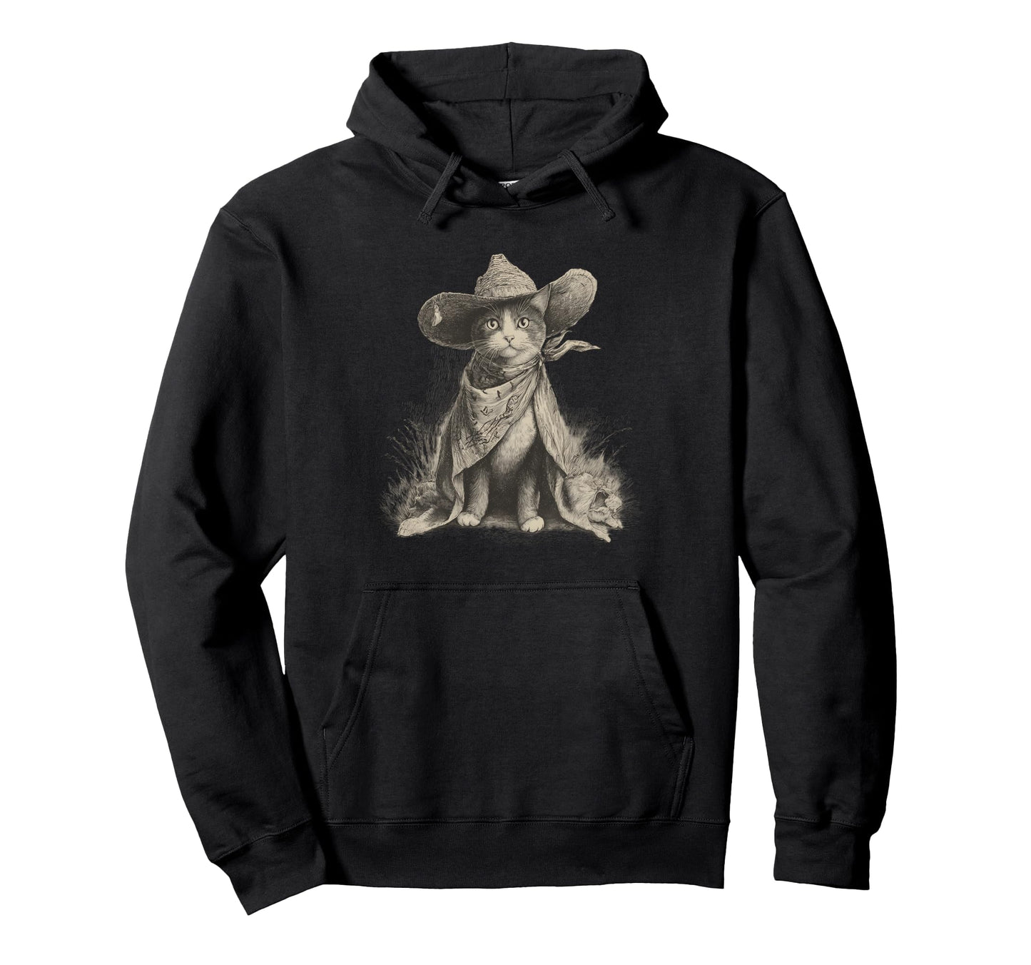 Cowboy Cat Western Country Cowgirl Funny Hoodie - Novelty Apparel Unisex - T-Shirt, Sweatshirt, Hoodie