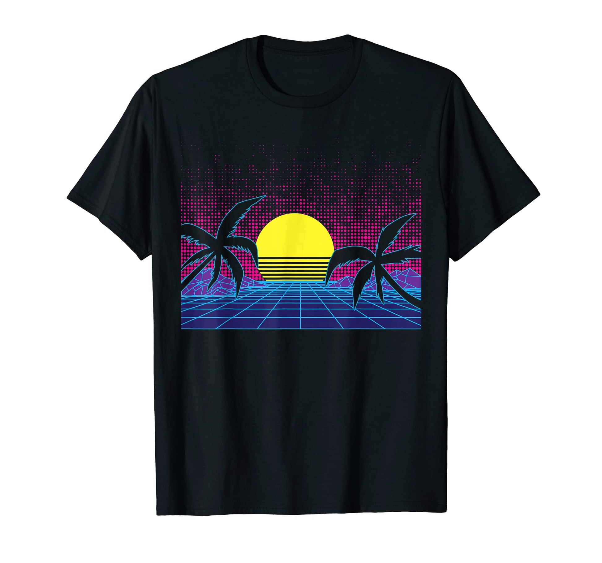 Vaporwave Sunset Aesthetic Synthwave T-Shirt - Unique Graphic for Adults - T-Shirt, Sweatshirt, Hoodie