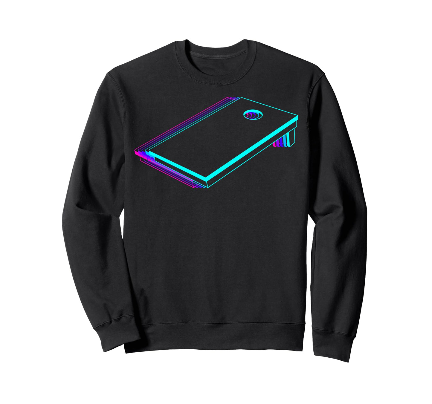 Cornhole Board Player Vaporwave Sweatshirt - Minimalist Print Men Women - T-Shirt, Sweatshirt, Hoodie