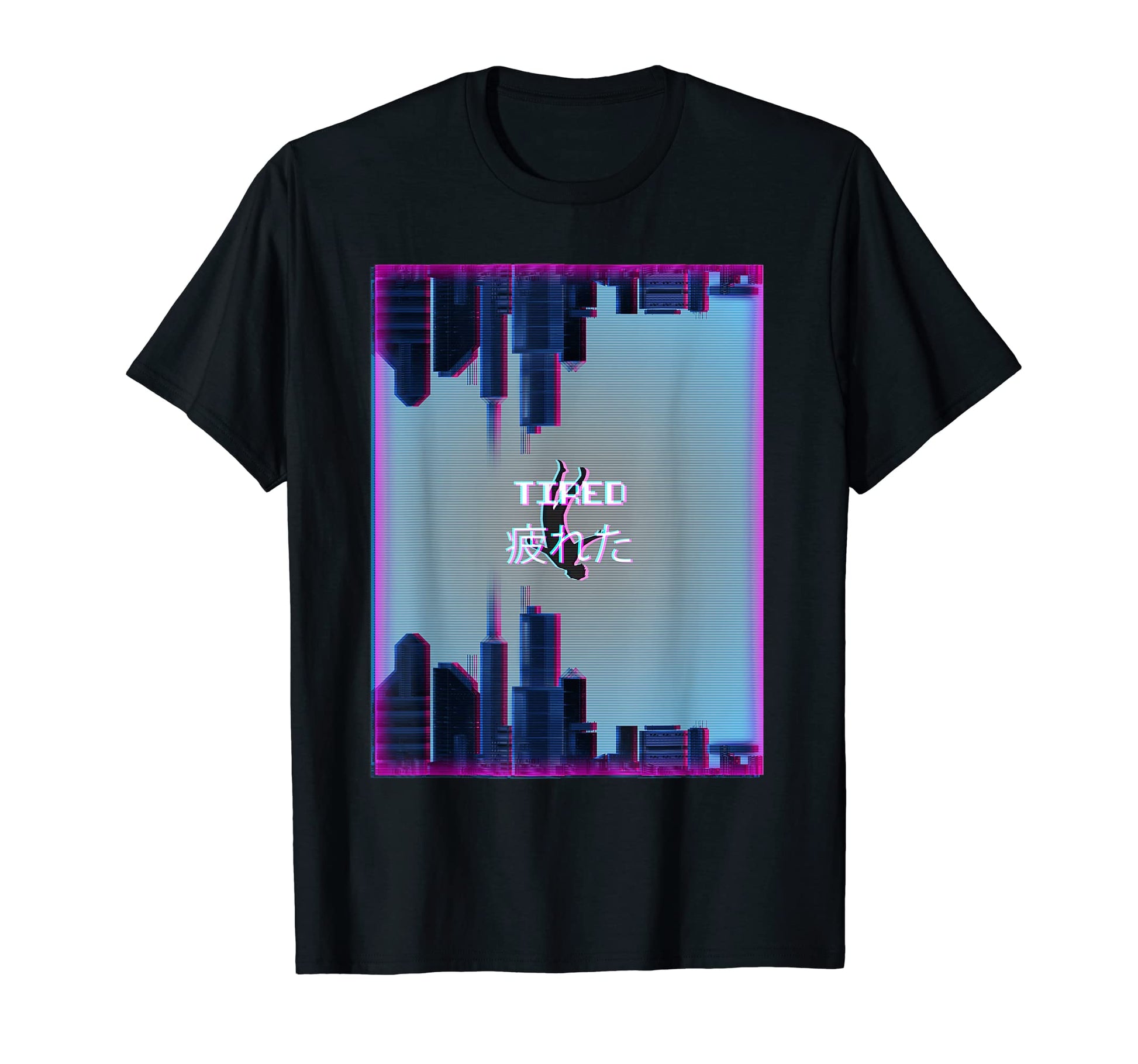 Tired Aesthetic Vaporwave 90S T-Shirt - Trendy Graphic Men Women - T-Shirt, Sweatshirt, Hoodie