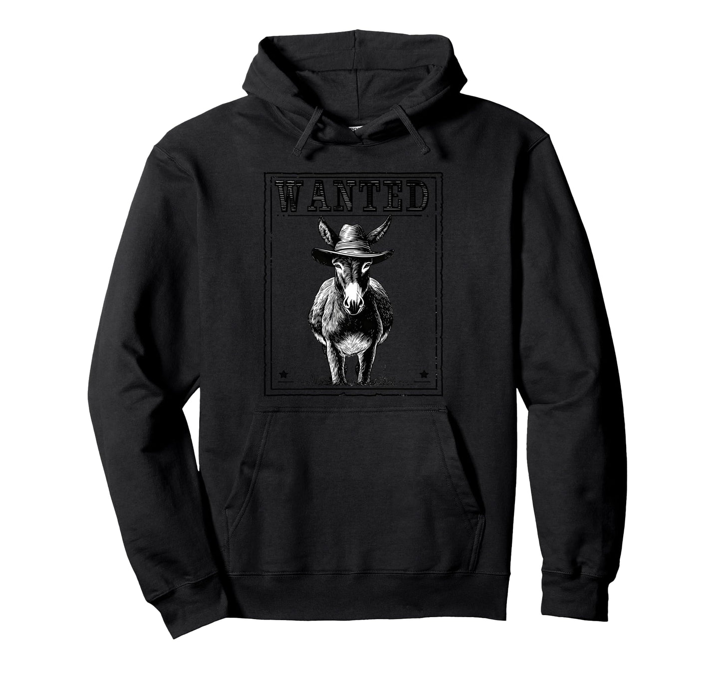 Country Cowboy Donkey Rodeo Cowgirl Hoodie - Minimalist Print Unisex - T-Shirt, Sweatshirt, Hoodie