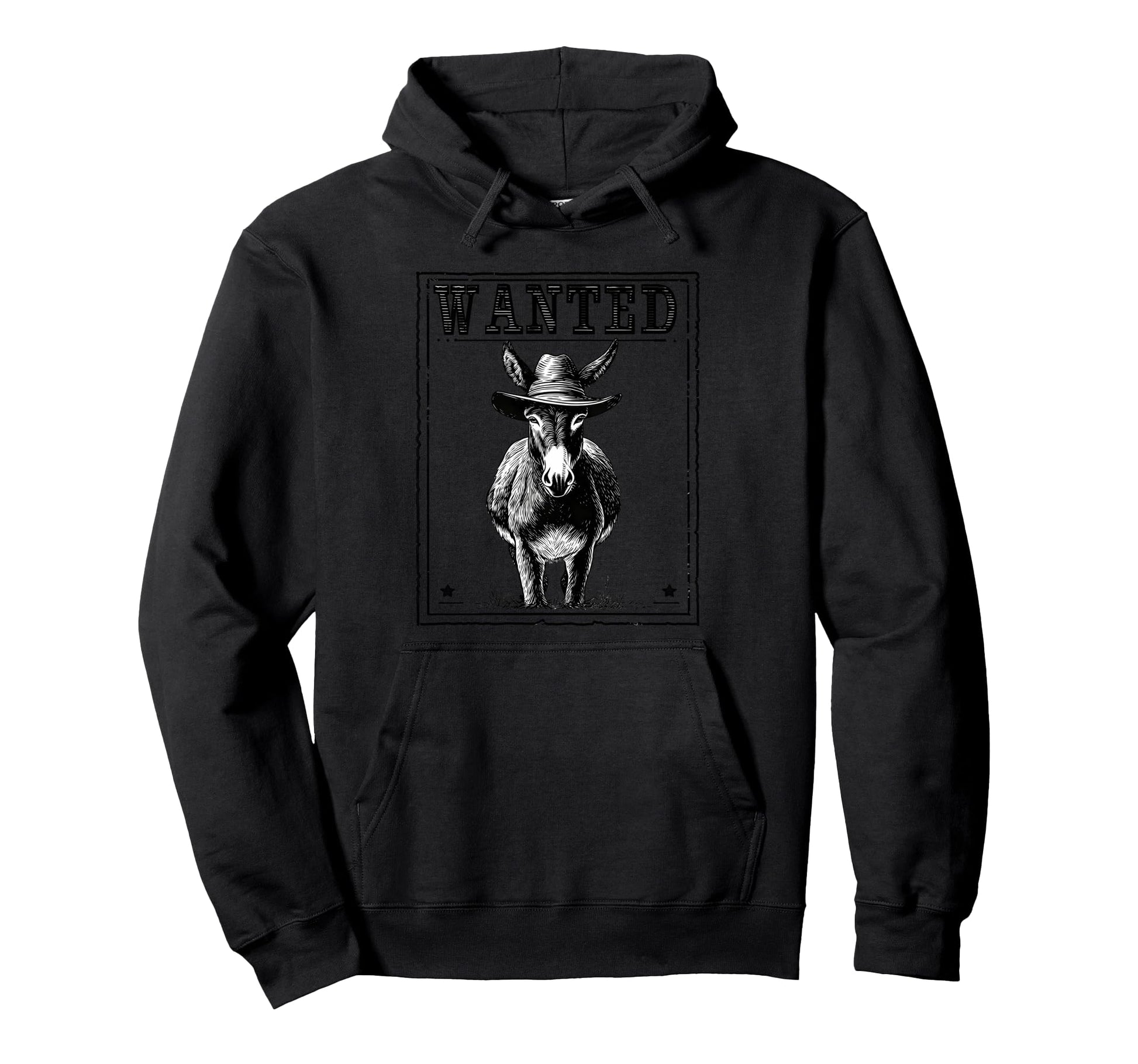 Country Cowboy Donkey Rodeo Cowgirl Hoodie - Minimalist Print Unisex - T-Shirt, Sweatshirt, Hoodie