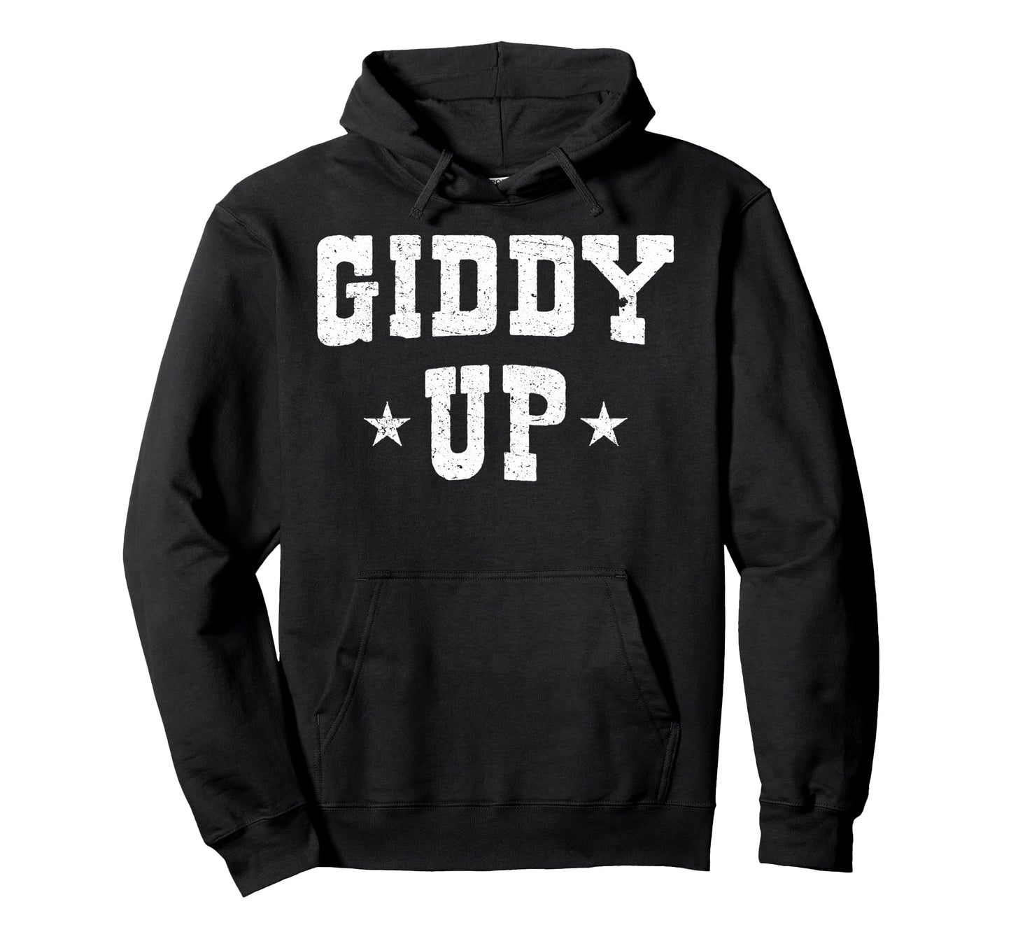 Giddy Up Cowboy Cowgirl White Rodeo Gift Hoodie - Trendy Graphic Men Women - T-Shirt, Sweatshirt, Hoodie