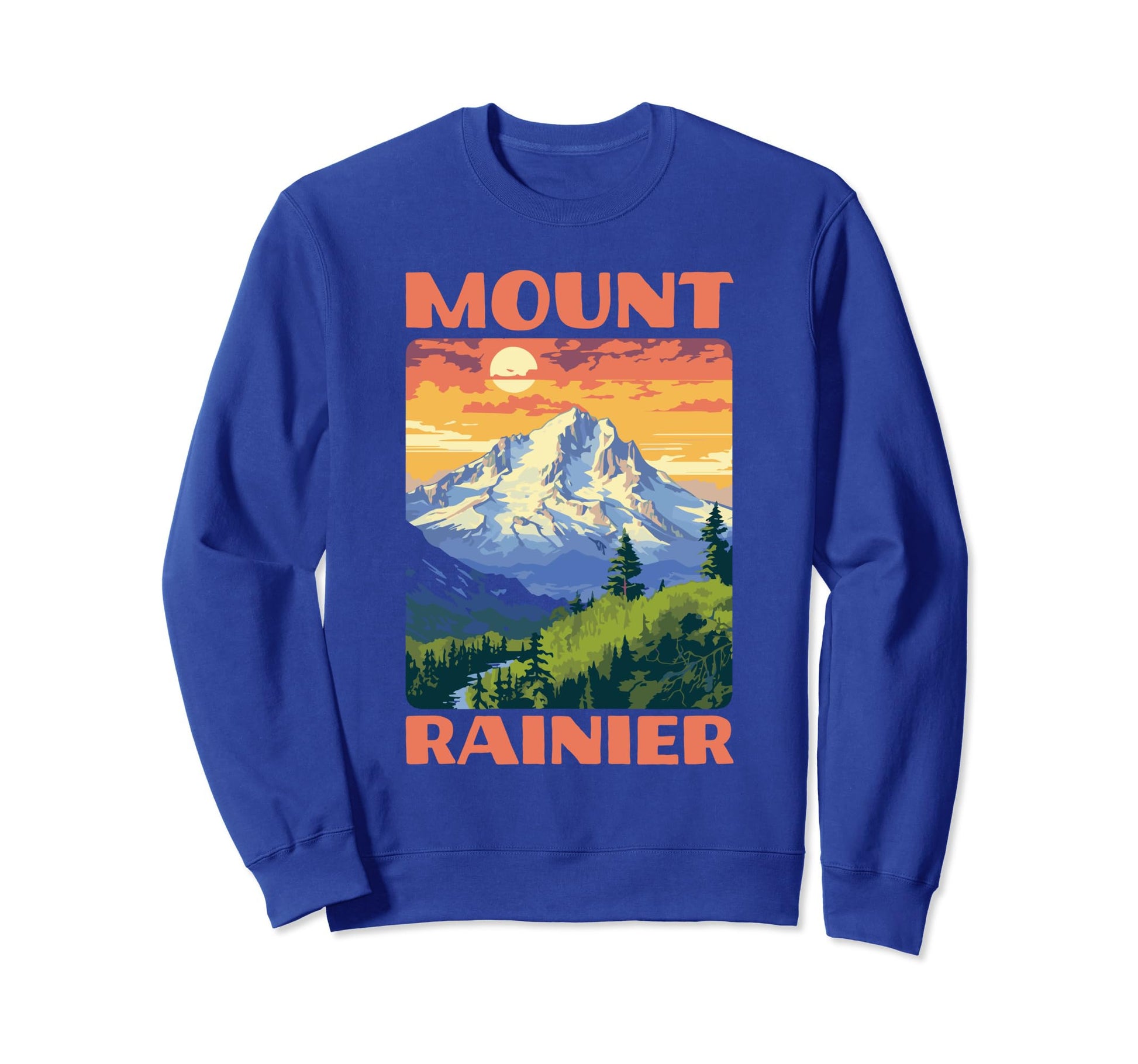 Mount Rainier National Park Sweatshirt - Fun Novelty Design Unisex - T-Shirt, Sweatshirt, Hoodie
