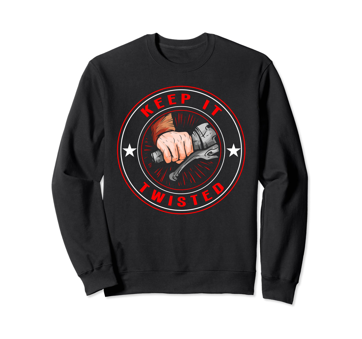 Keep It Twisted Motorcycle Sweatshirt - Aesthetic Graphic for Adults - T-Shirt, Sweatshirt, Hoodie
