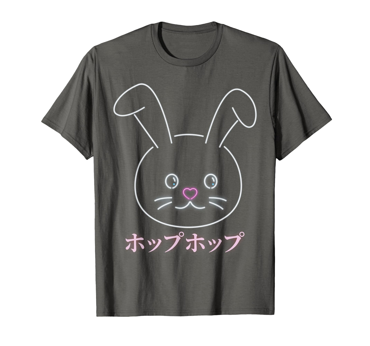 Smiling Bunny Anime Vaporwave Japanese T-Shirt - Novelty Apparel Men Women - T-Shirt, Sweatshirt, Hoodie