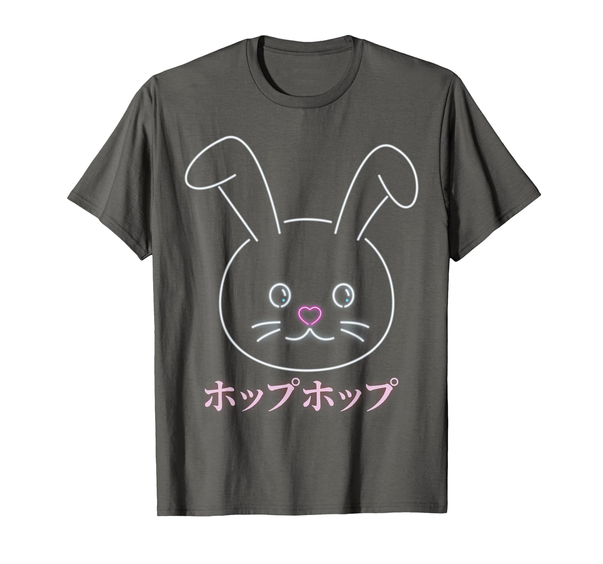 Smiling Bunny Anime Vaporwave Japanese T-Shirt - Novelty Apparel Men Women - T-Shirt, Sweatshirt, Hoodie