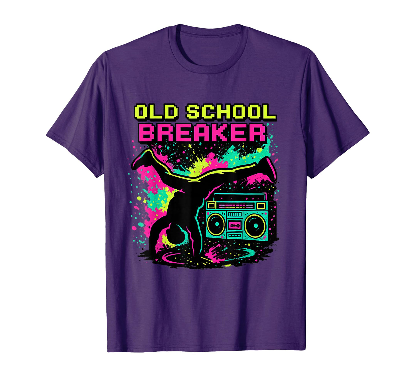 Breakdancing Hip Hop 80S Boombox Old T-Shirt - Custom Art Print Men Women - T-Shirt, Sweatshirt, Hoodie