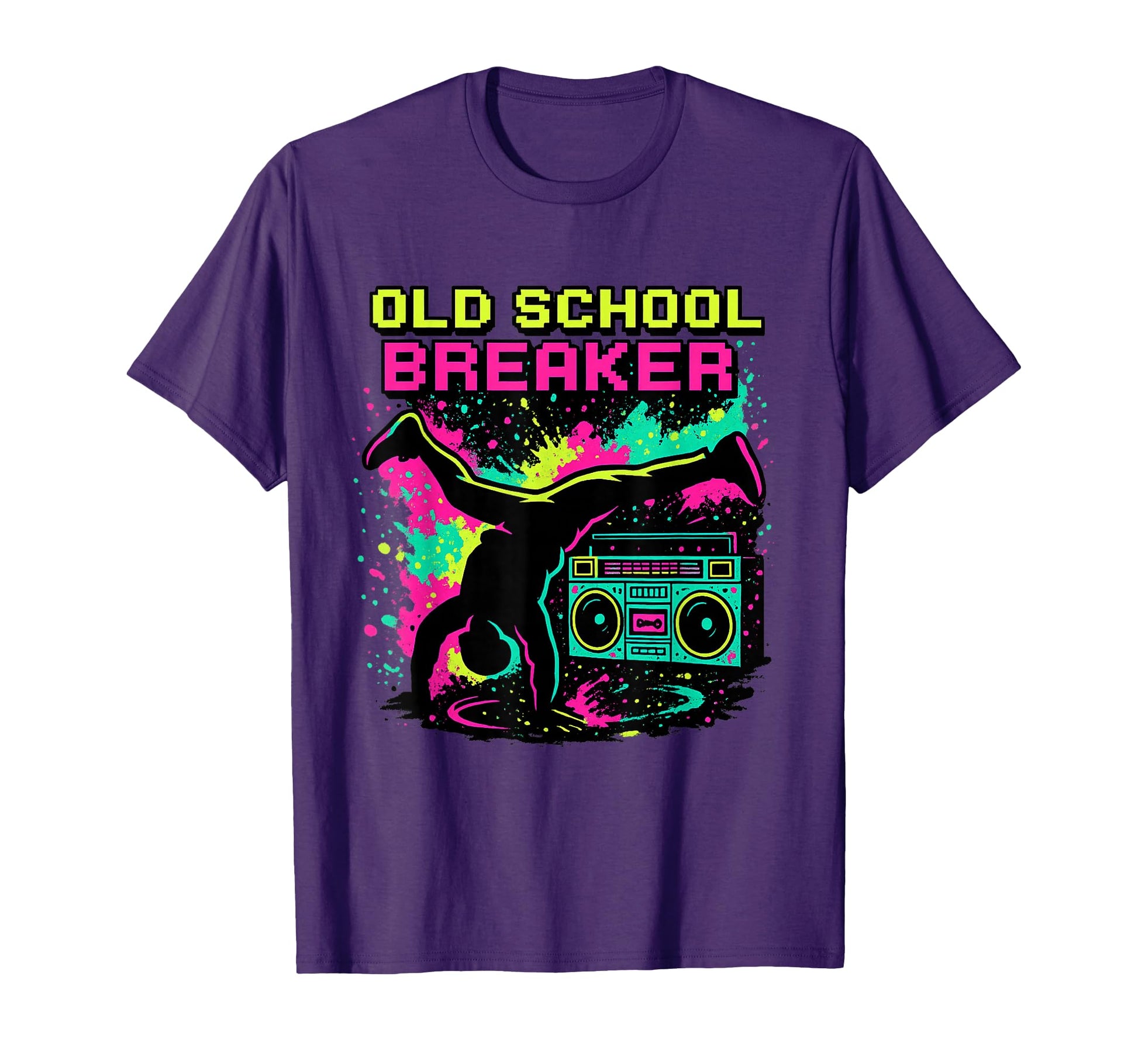 Breakdancing Hip Hop 80S Boombox Old T-Shirt - Custom Art Print Men Women - T-Shirt, Sweatshirt, Hoodie