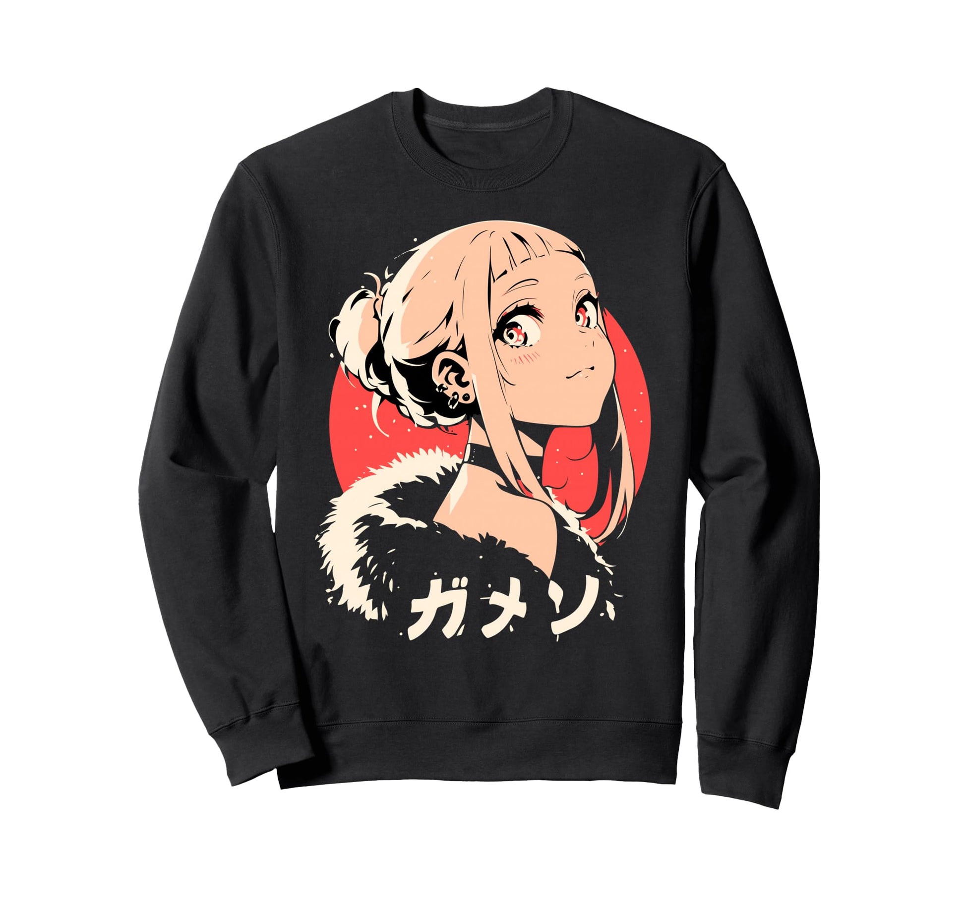 Goth Grunge Demon Anime Waifu Sweatshirt - Fun Novelty Design Men Women - T-Shirt, Sweatshirt, Hoodie