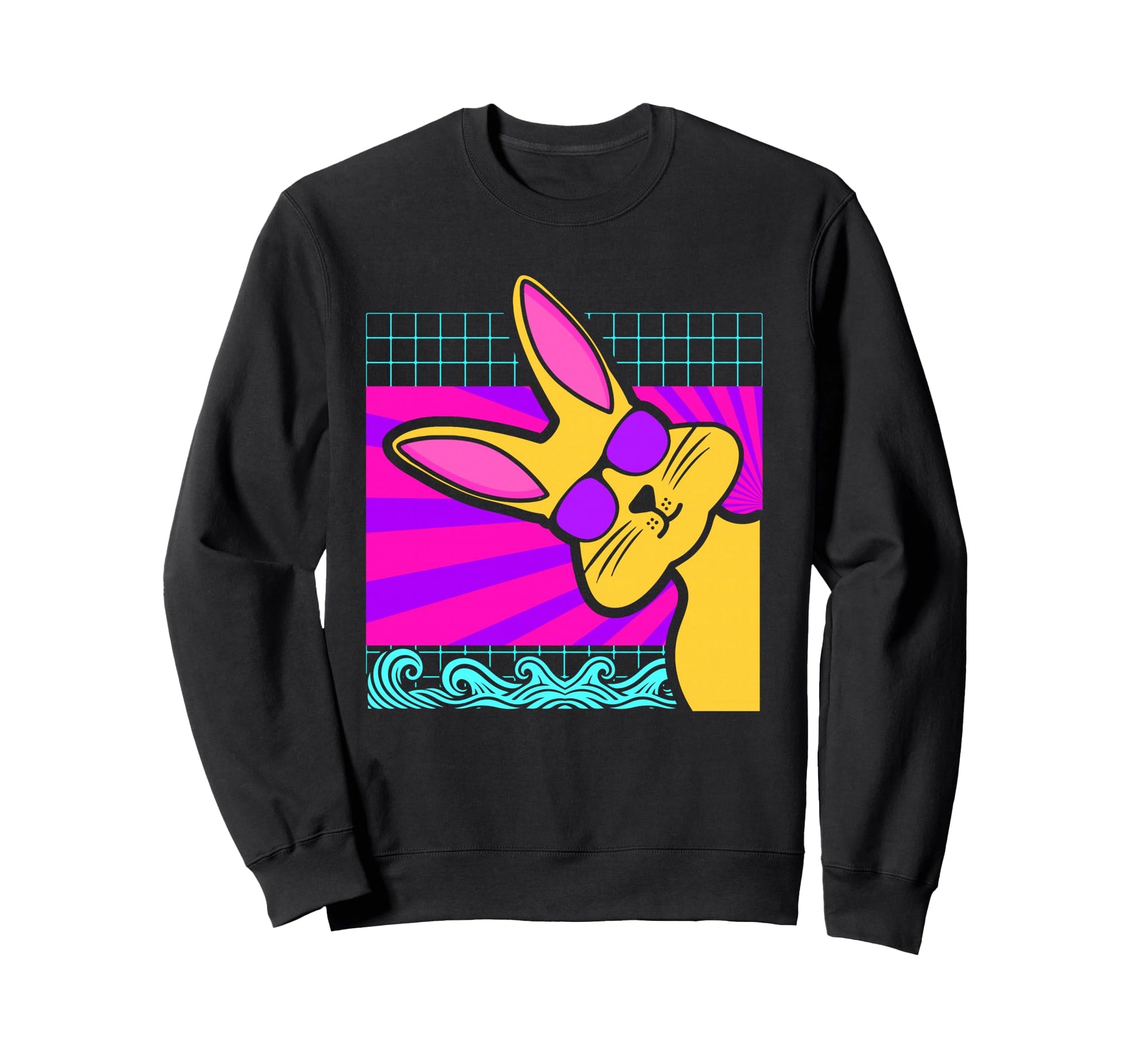 Aesthetic Vaporwave Outfits Bunny Sweatshirt - Streetwear Style Men Women - T-Shirt, Sweatshirt, Hoodie