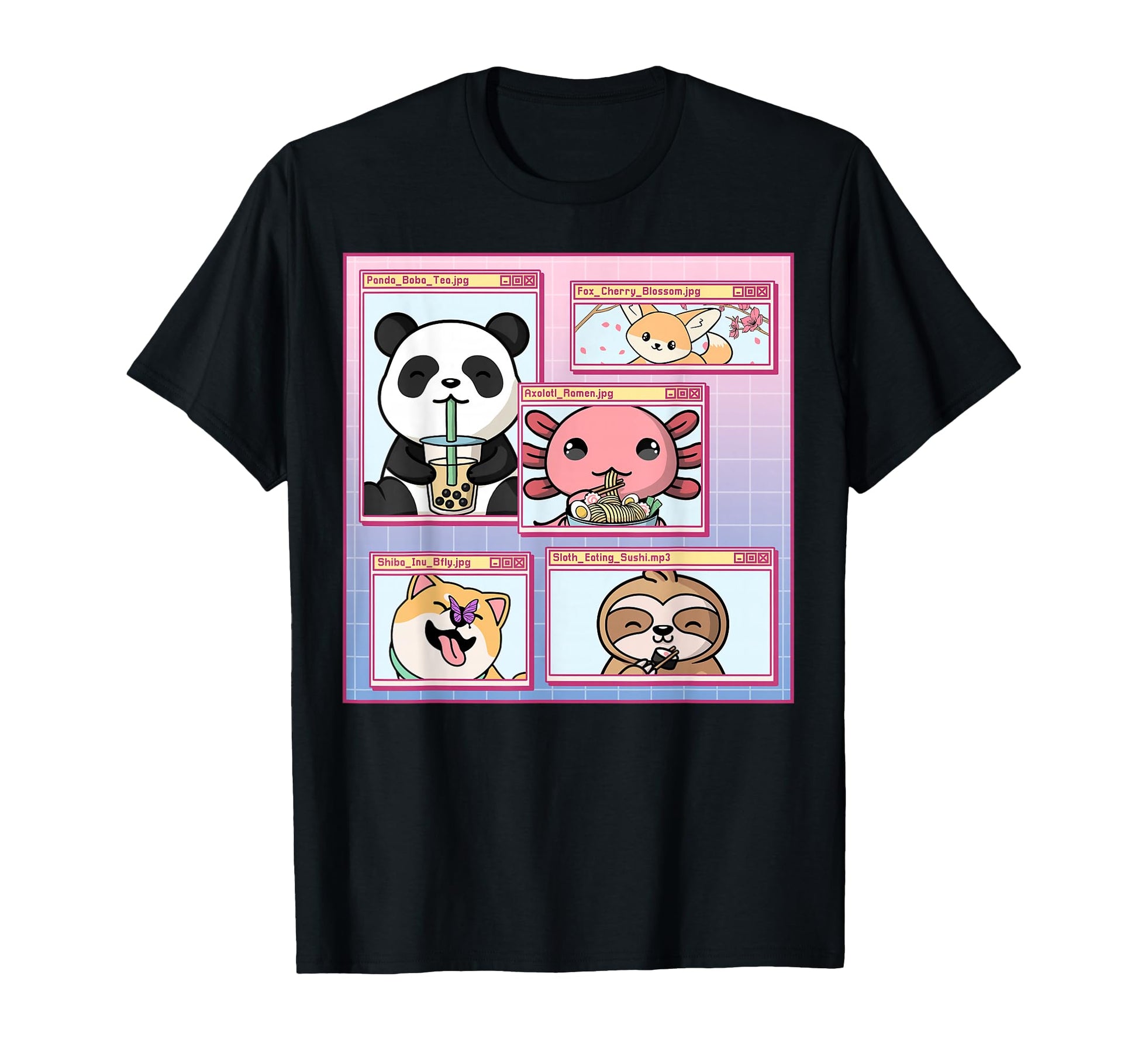 Vaporwave Aesthetic Japanese Kawaii T-Shirt - Unique Graphic for Adults - T-Shirt, Sweatshirt, Hoodie