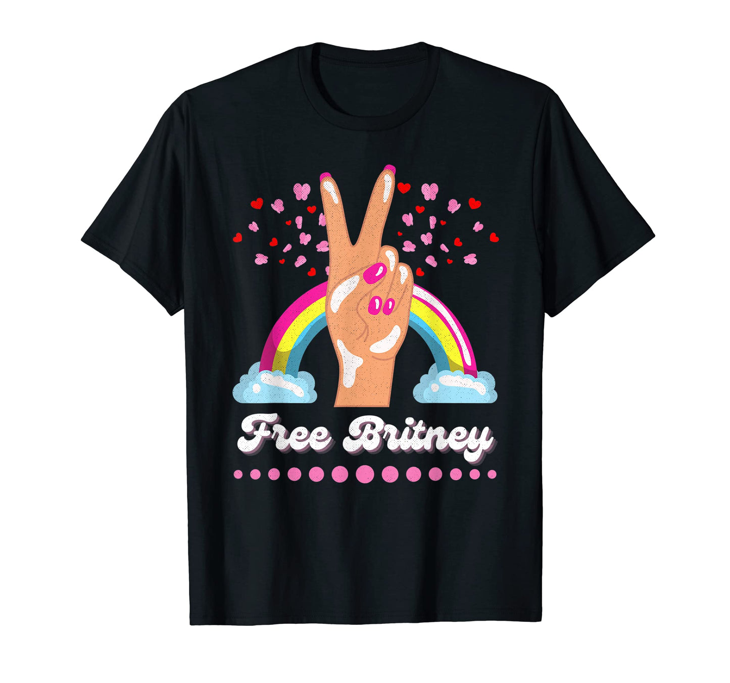 Free Britney Meme Peace Sign Love T-Shirt - Streetwear Style for Adults - T-Shirt, Sweatshirt, Hoodie