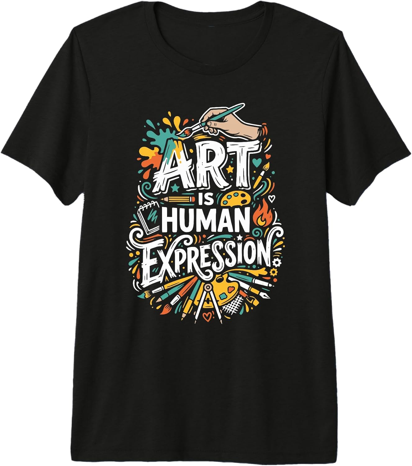 Support Real Artist Not AI SteMi Apparel - Adult & Kids T-Shirts, Sweatshirts & Hoodies apparel design preview 1