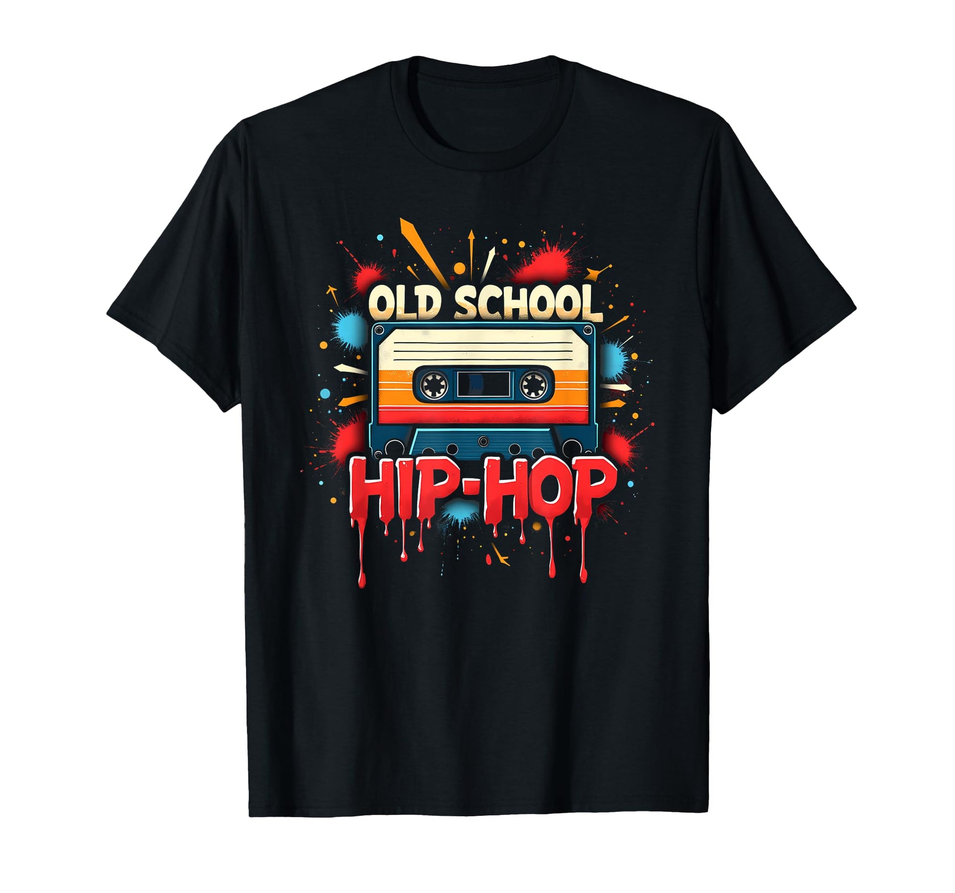 Energetic Old School Hiphop Cassette T-Shirt - Novelty Apparel Unisex - T-Shirt, Sweatshirt, Hoodie