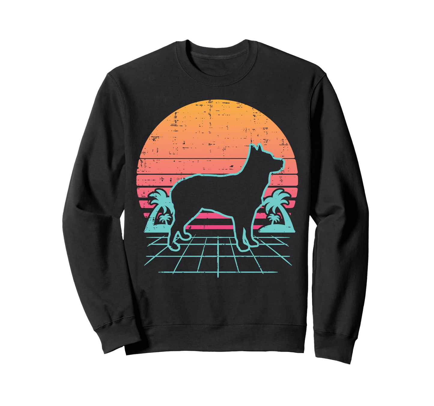 Heeler Vaporwave Aesthetic Sweatshirt - Aesthetic Graphic for Adults - T-Shirt, Sweatshirt, Hoodie